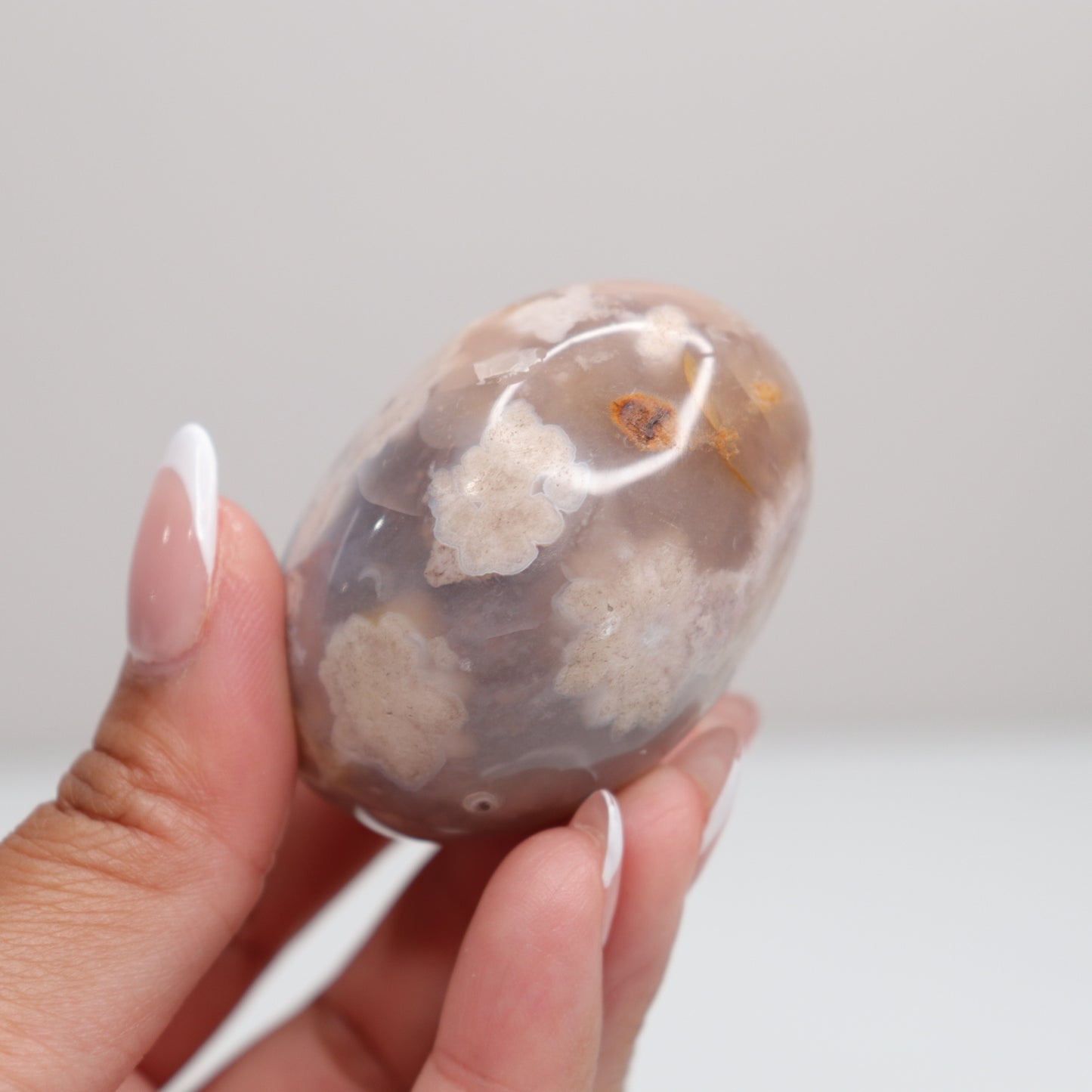 Flower Agate Palm Stone | 1*