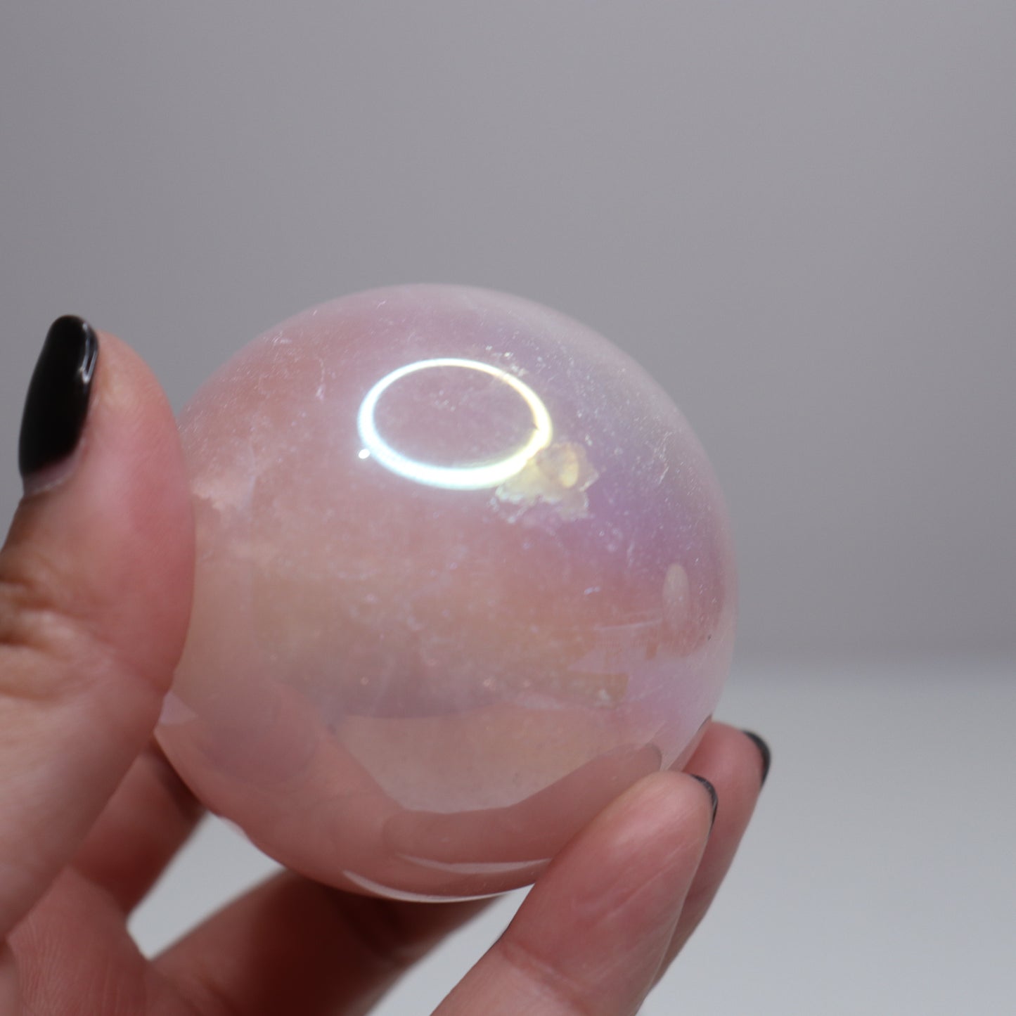 Aura Rose Quartz Sphere | 2