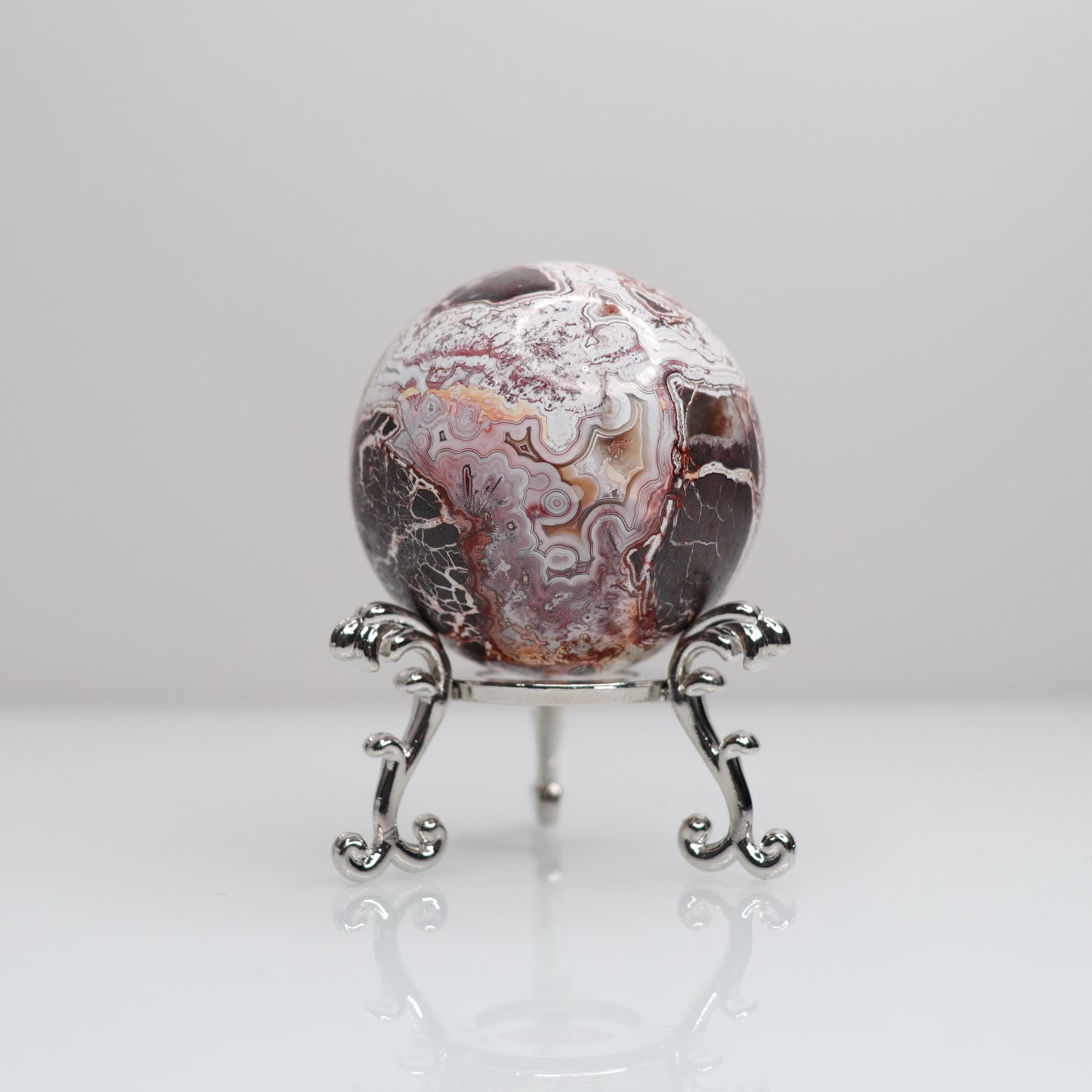 Mexican Lace Agate Sphere | 8