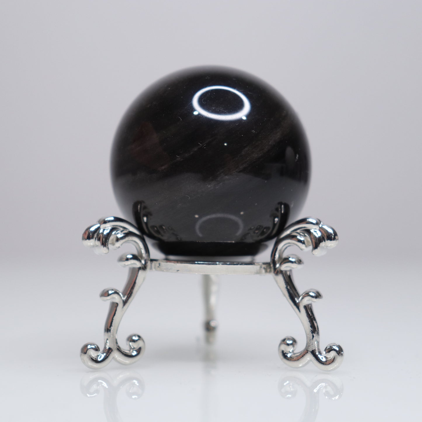 Silver Sheen Obsidian Sphere | 6