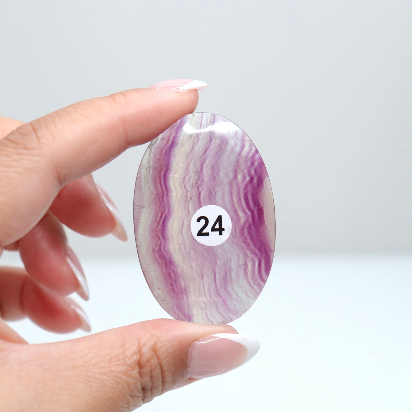 Fluorite Palm Stone | 24