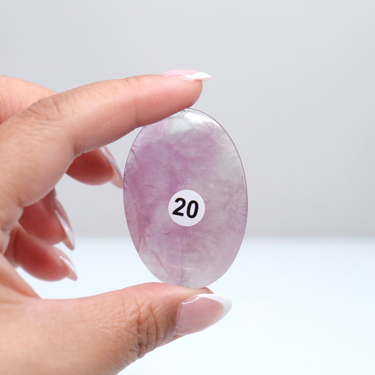 Fluorite Palm Stone | 20