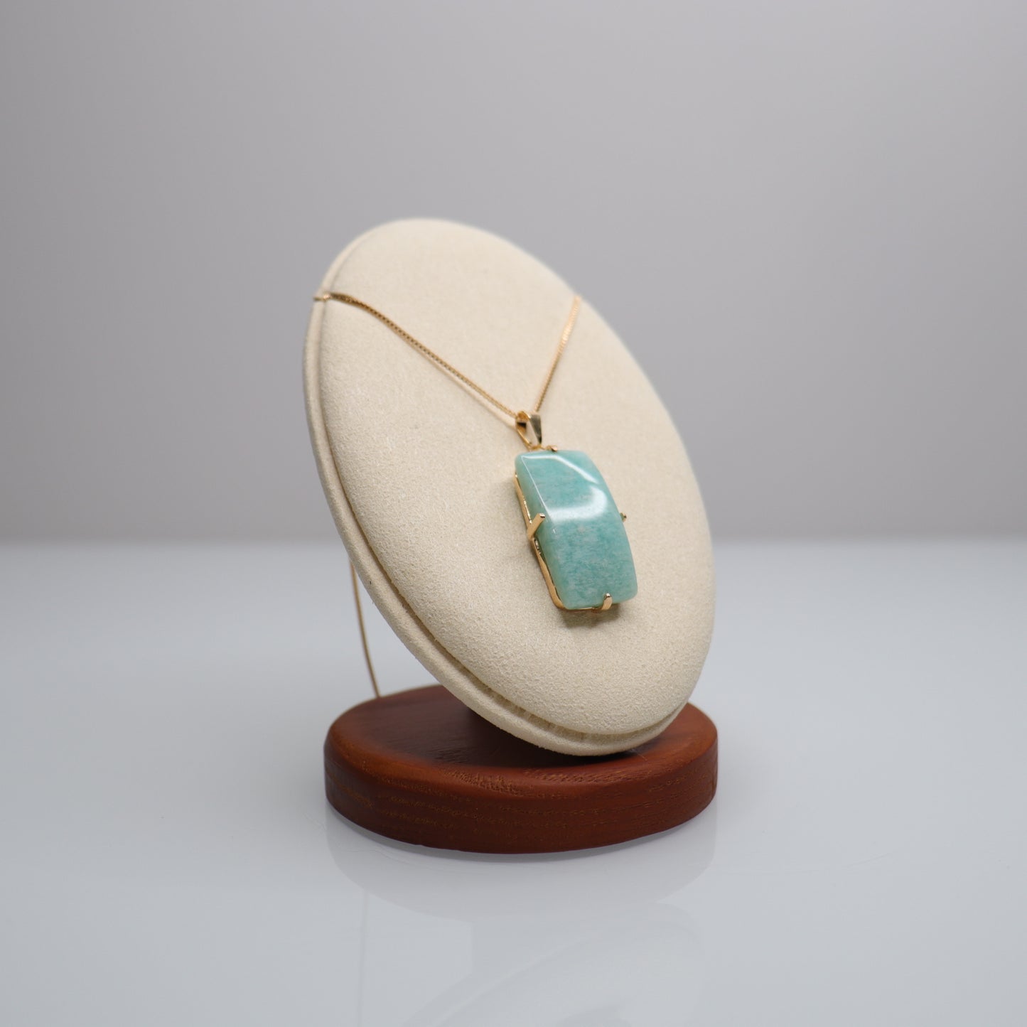 18k Gold Plated Amazonite Necklace | 1
