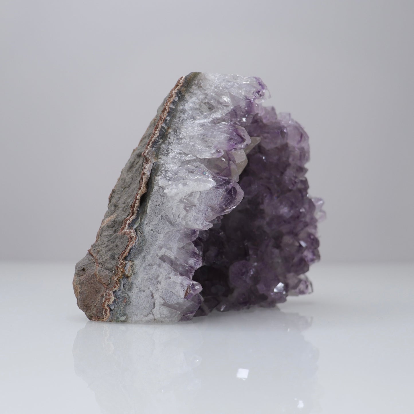Amethyst Cluster w/Sugar Calcite | 2