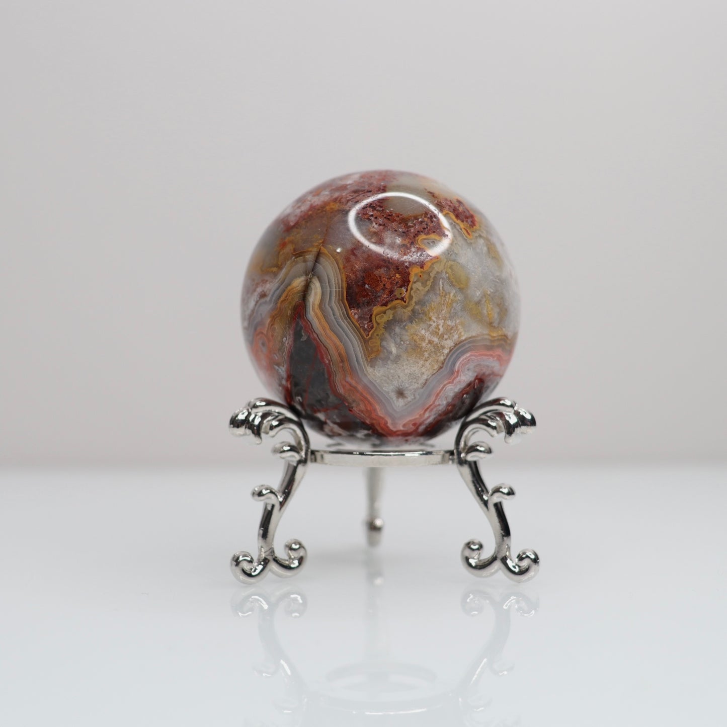 Mexican Lace Agate Sphere | 10