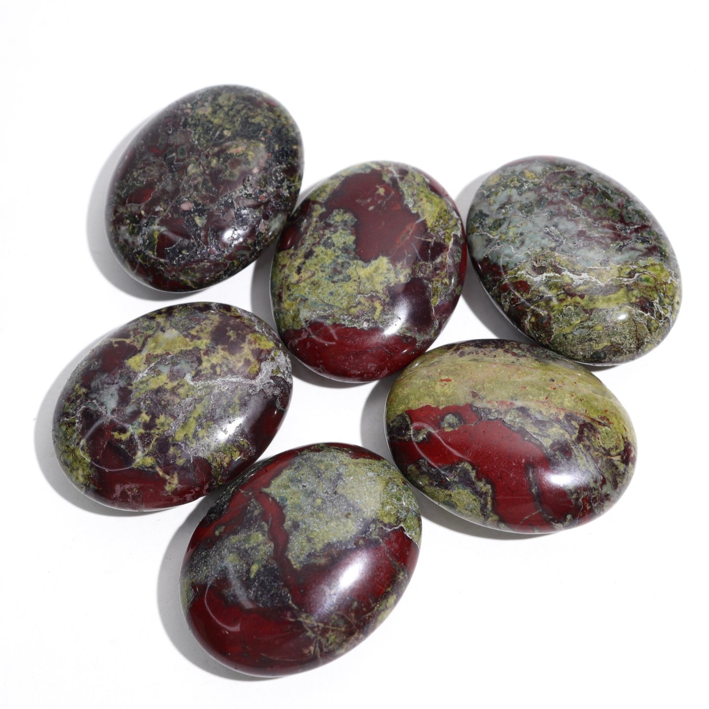 Dragon Bloodstone Palm Stones