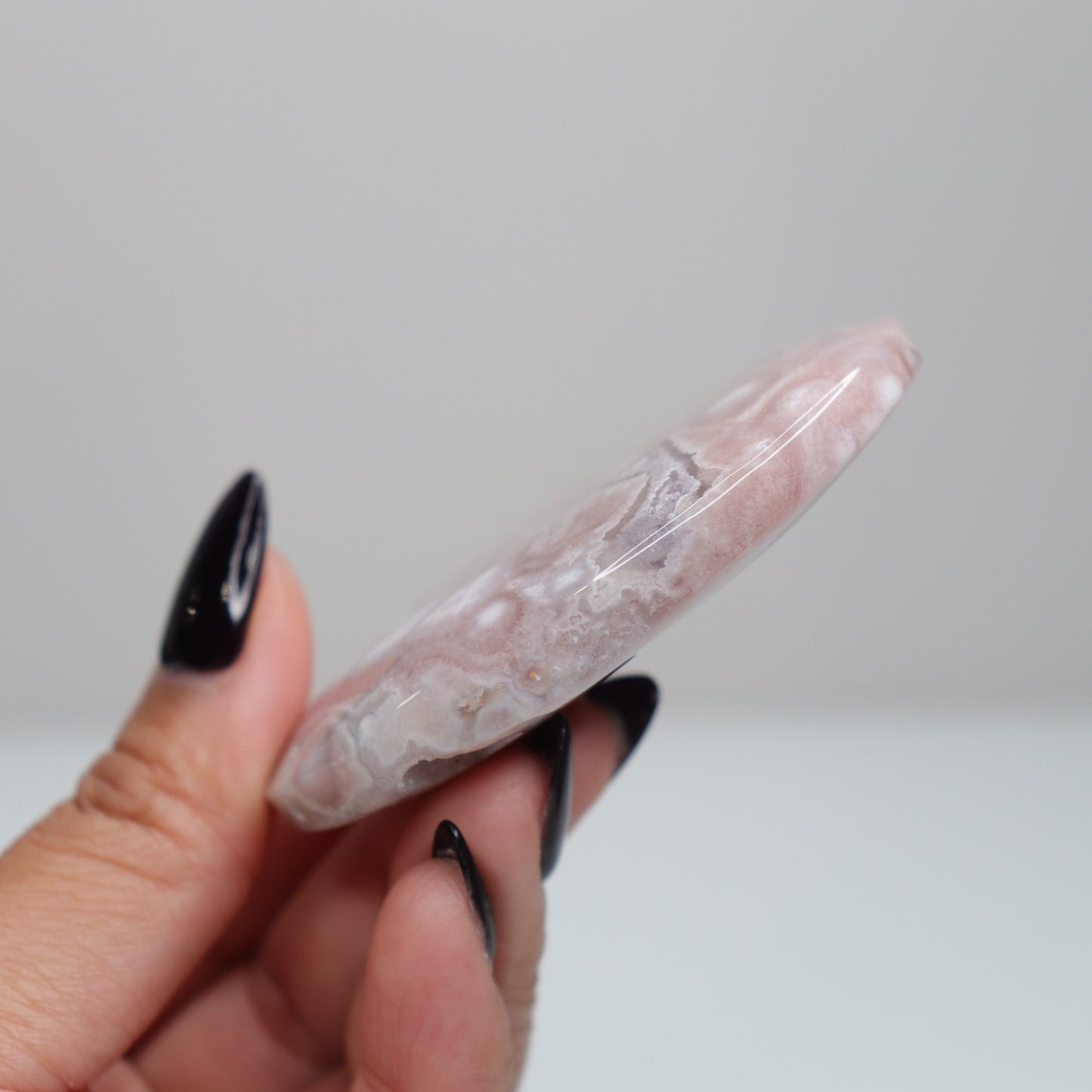 Flower Agate Palm Stone | 31