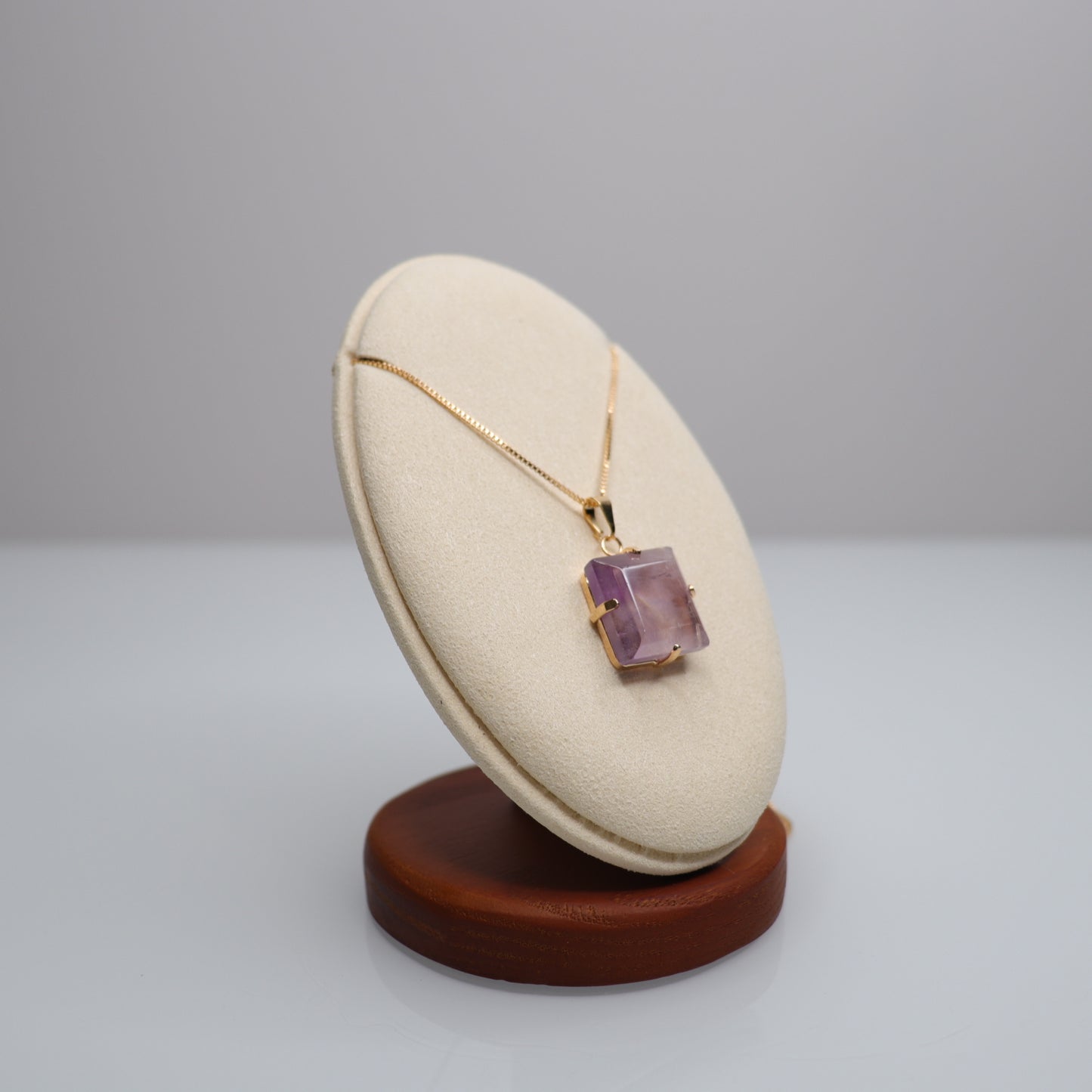 18k Gold Plated Amethyst Necklace |