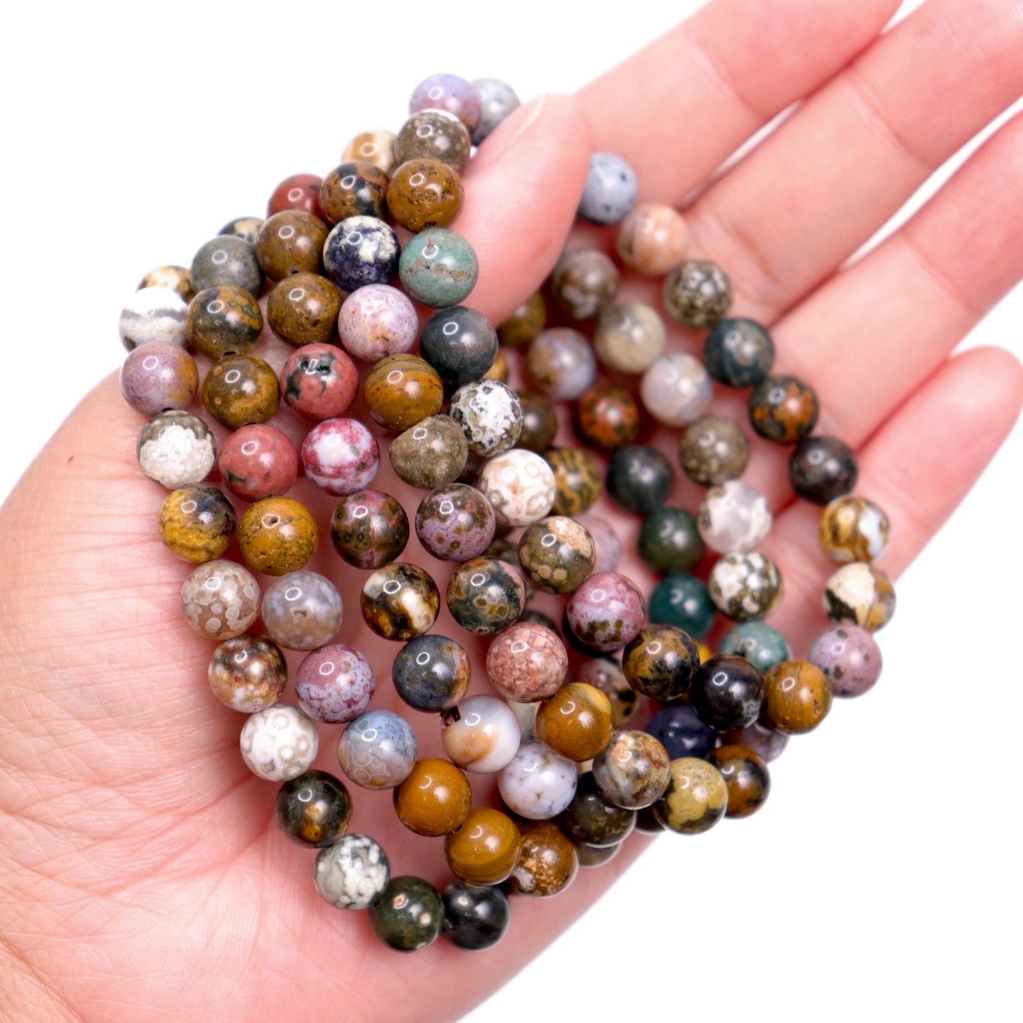 Ocean Jasper Bracelets (Orbicular) | 8mm