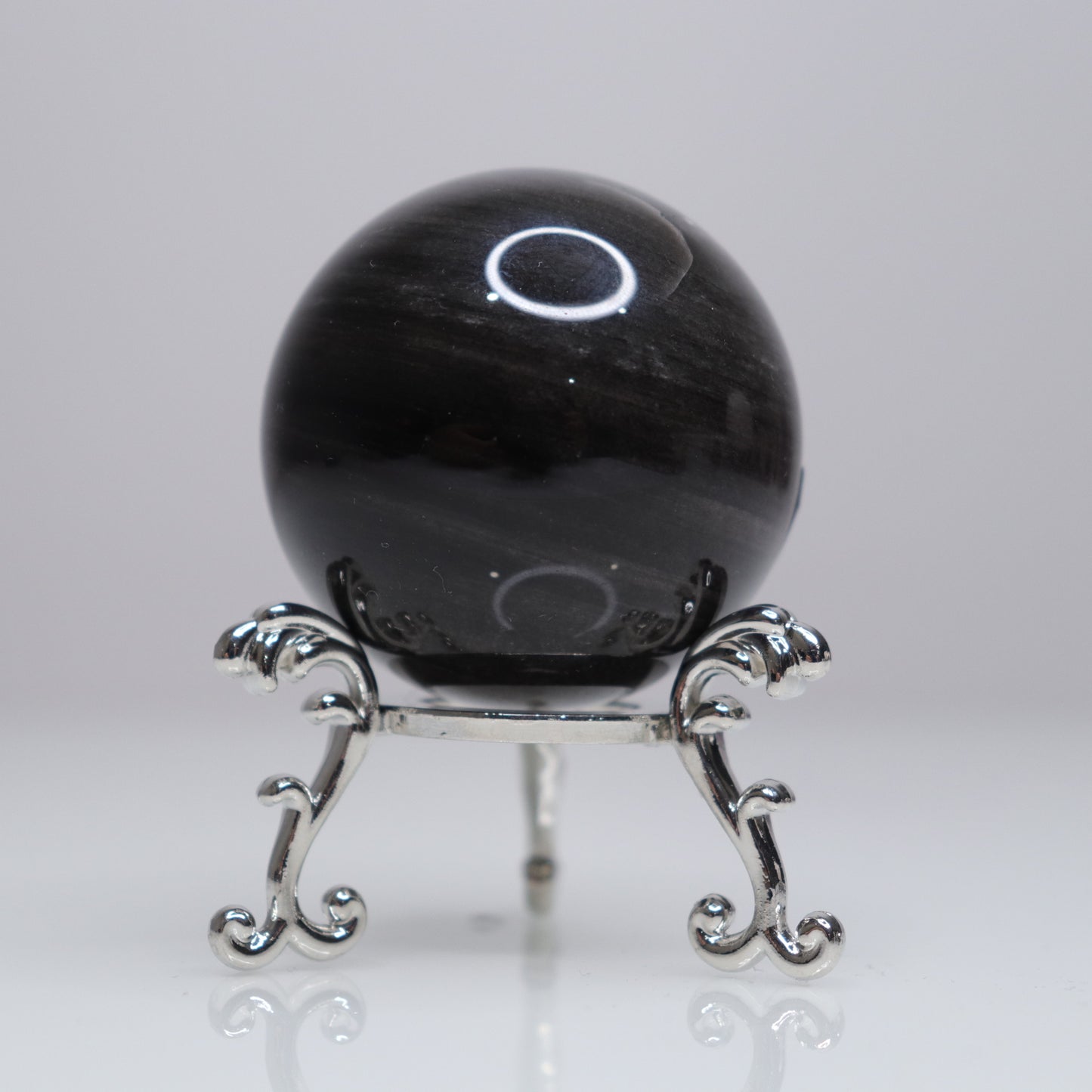 Silver Sheen Obsidian Sphere | 4