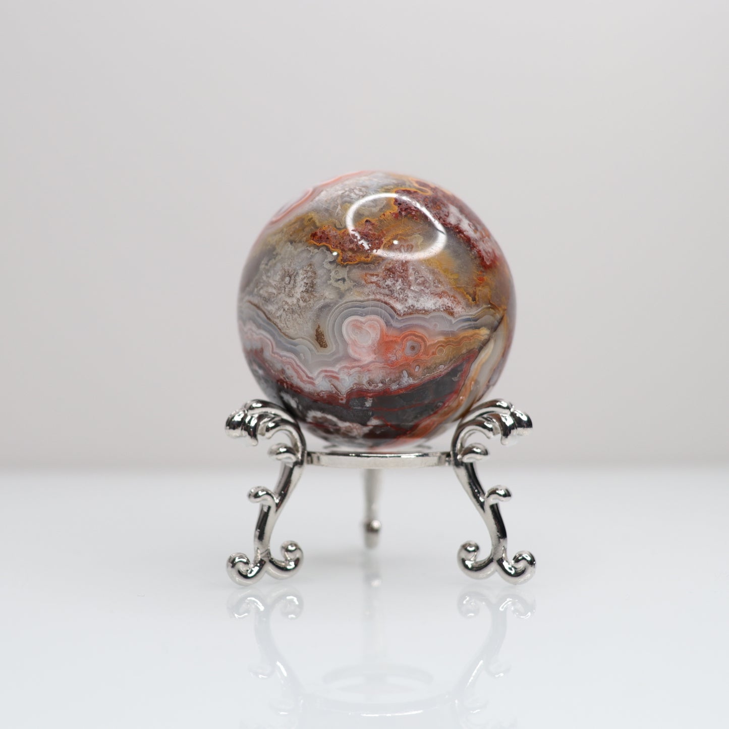 Mexican Lace Agate Sphere | 10
