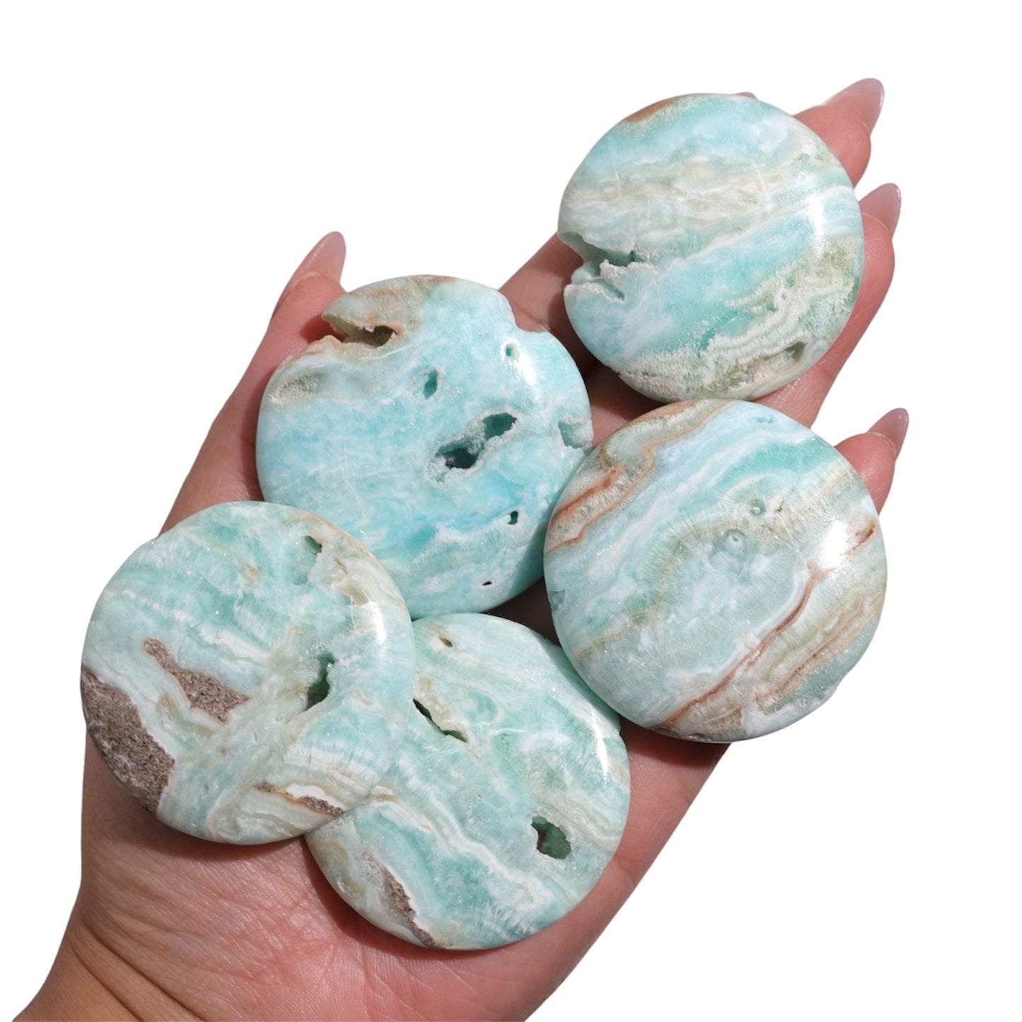 Aragonite Flat Stones