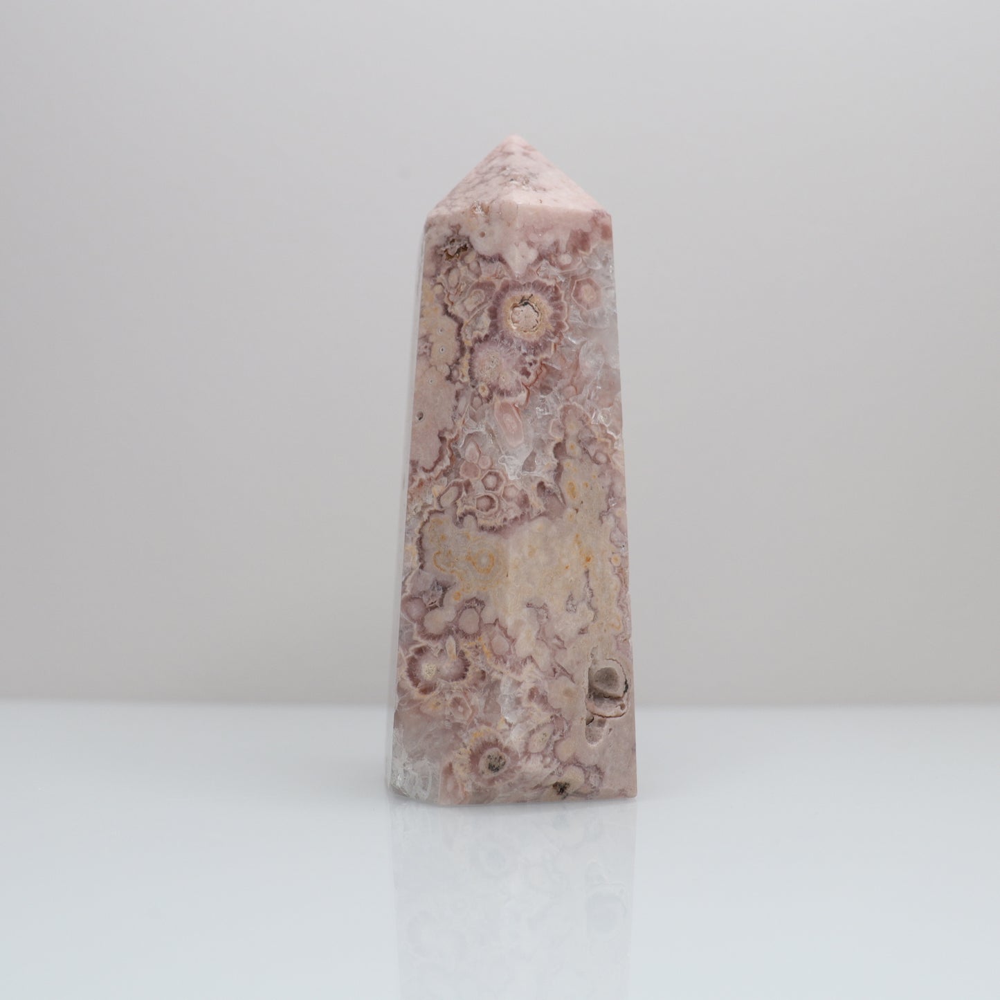 Pink Amethyst X Flower Agate Tower