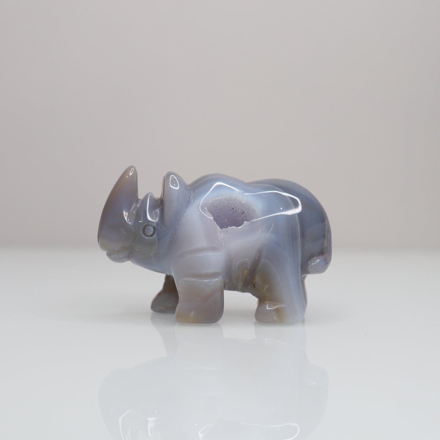 Druzy Agate Rhinoceros 🦏