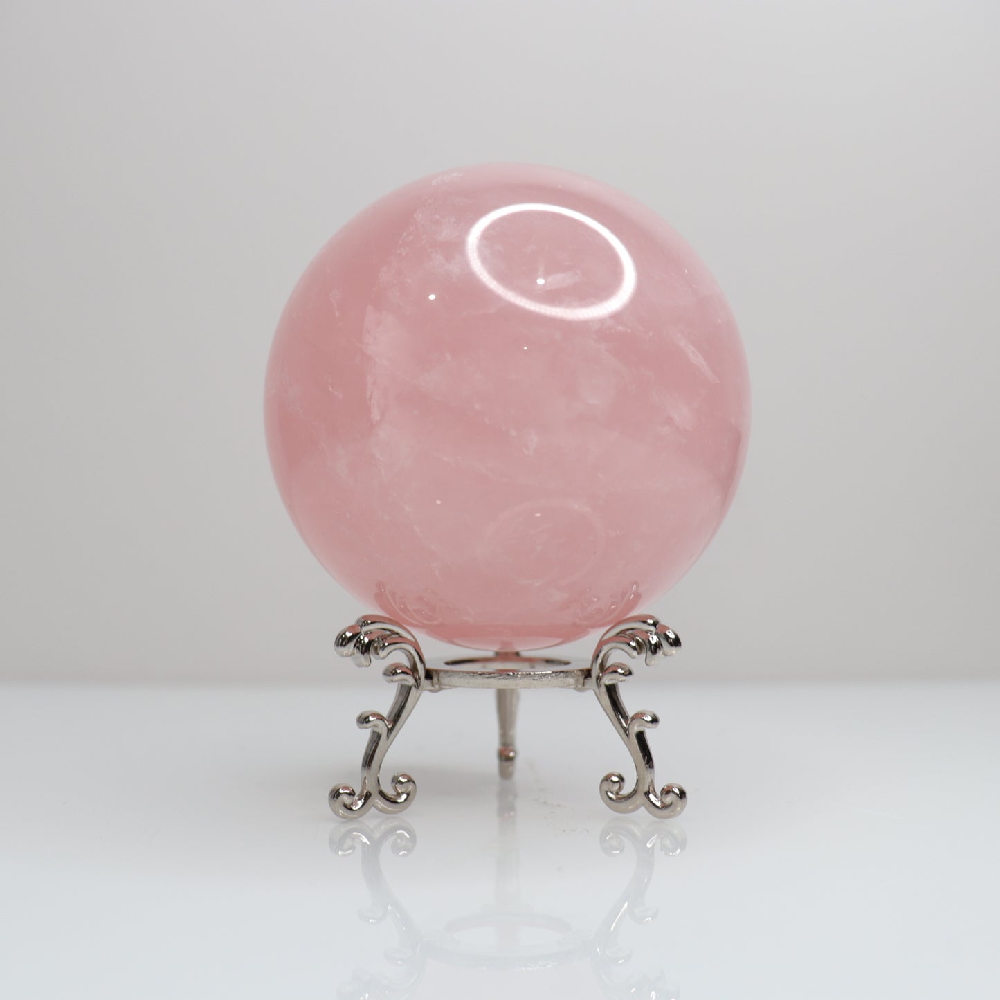 Rose Quartz Sphere w/ Stars 6