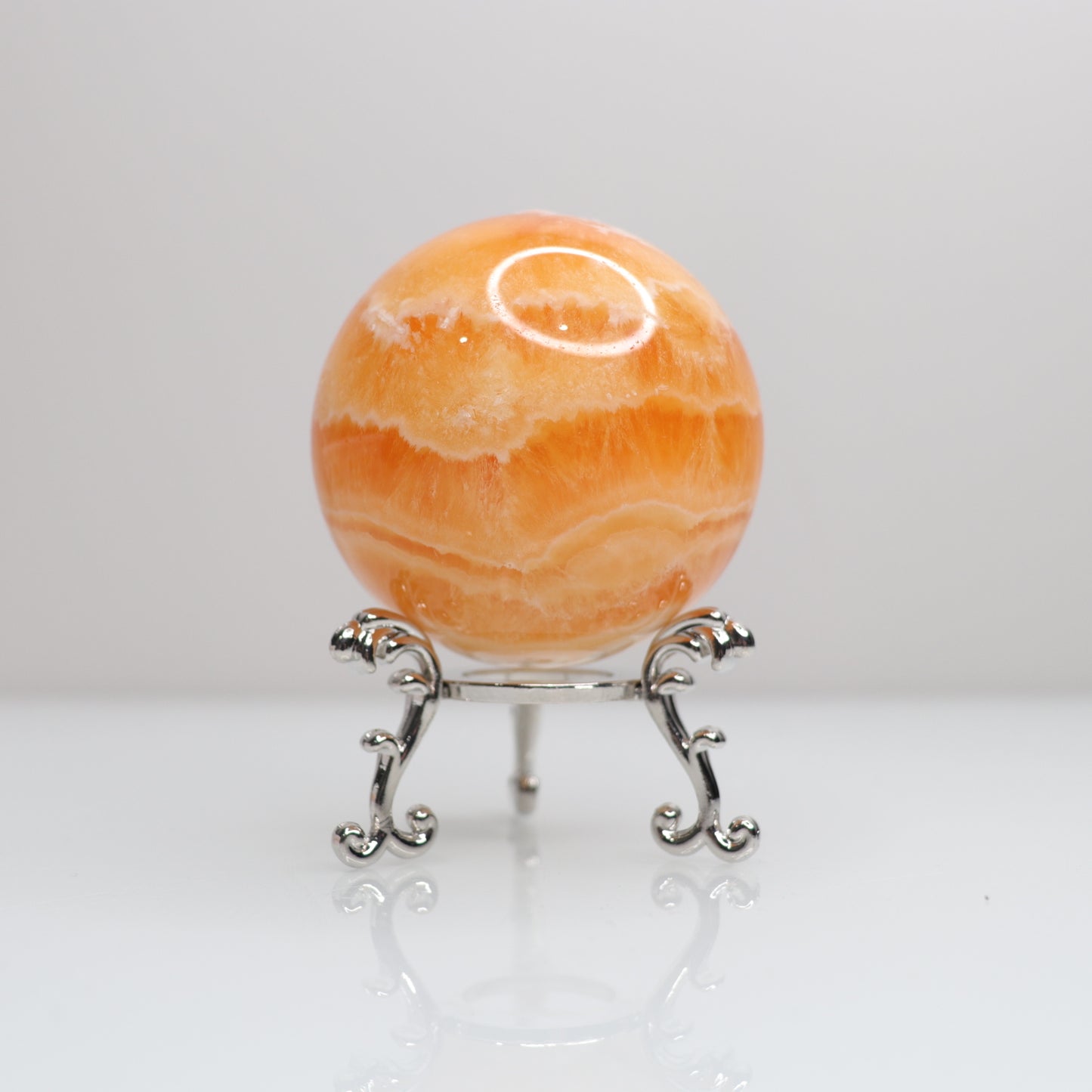 Orange Calcite Sphere | 5