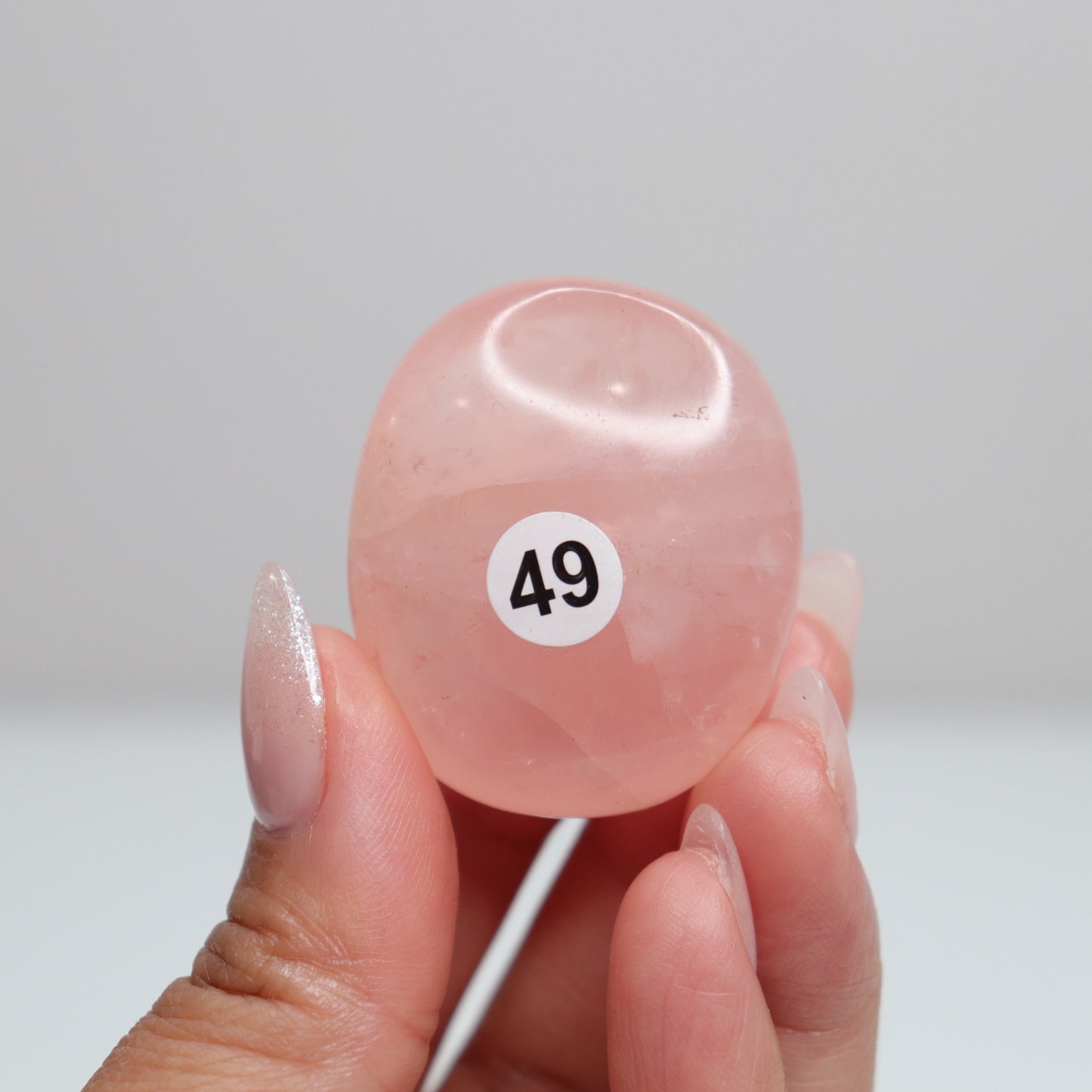 Rose Quartz Palm Stone 49