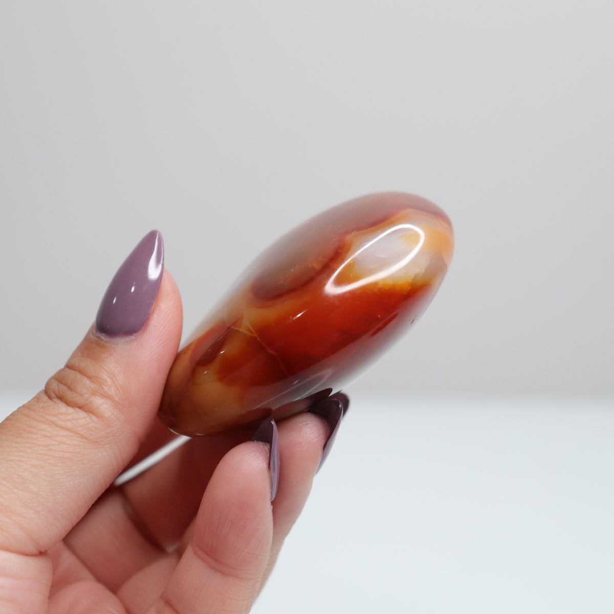 Carnelian Palm Stone 4
