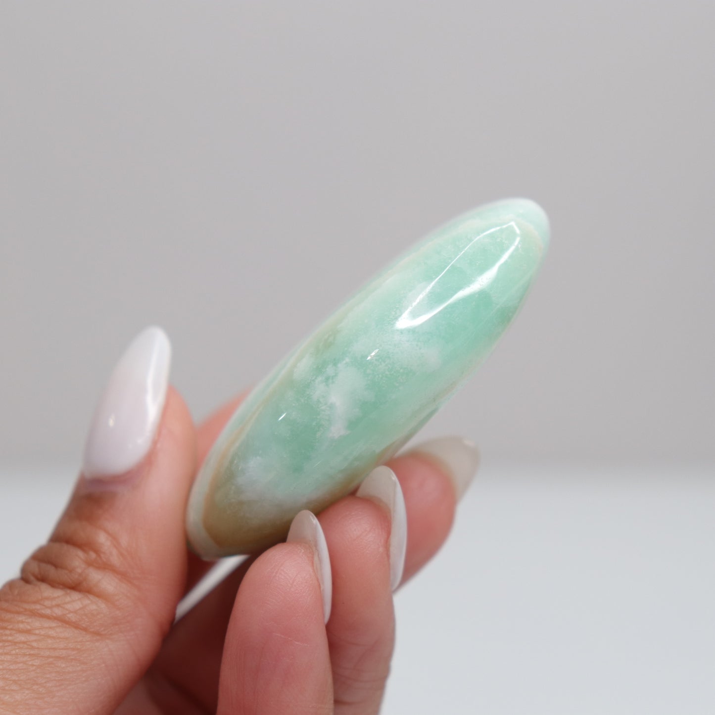 Caribbean Calcite Palm Stone | E