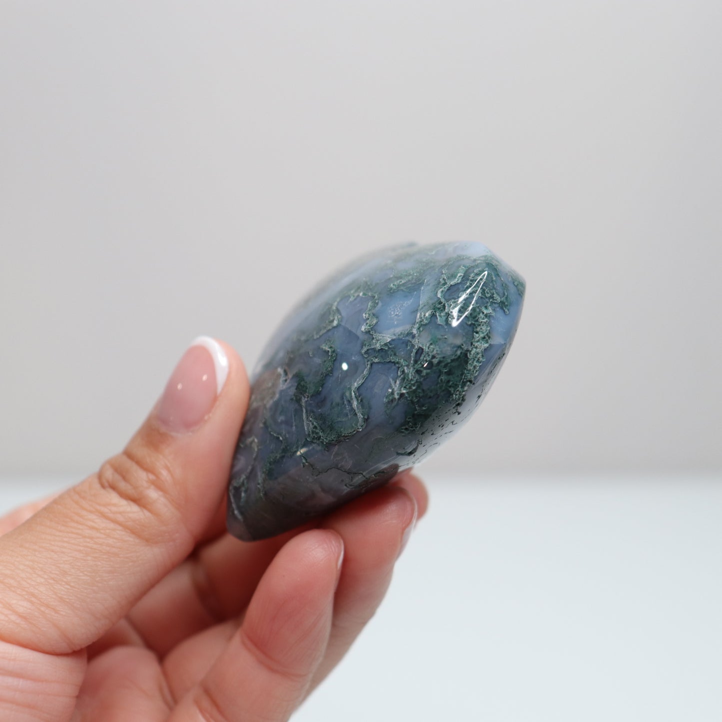 Moss Agate Heart | 61