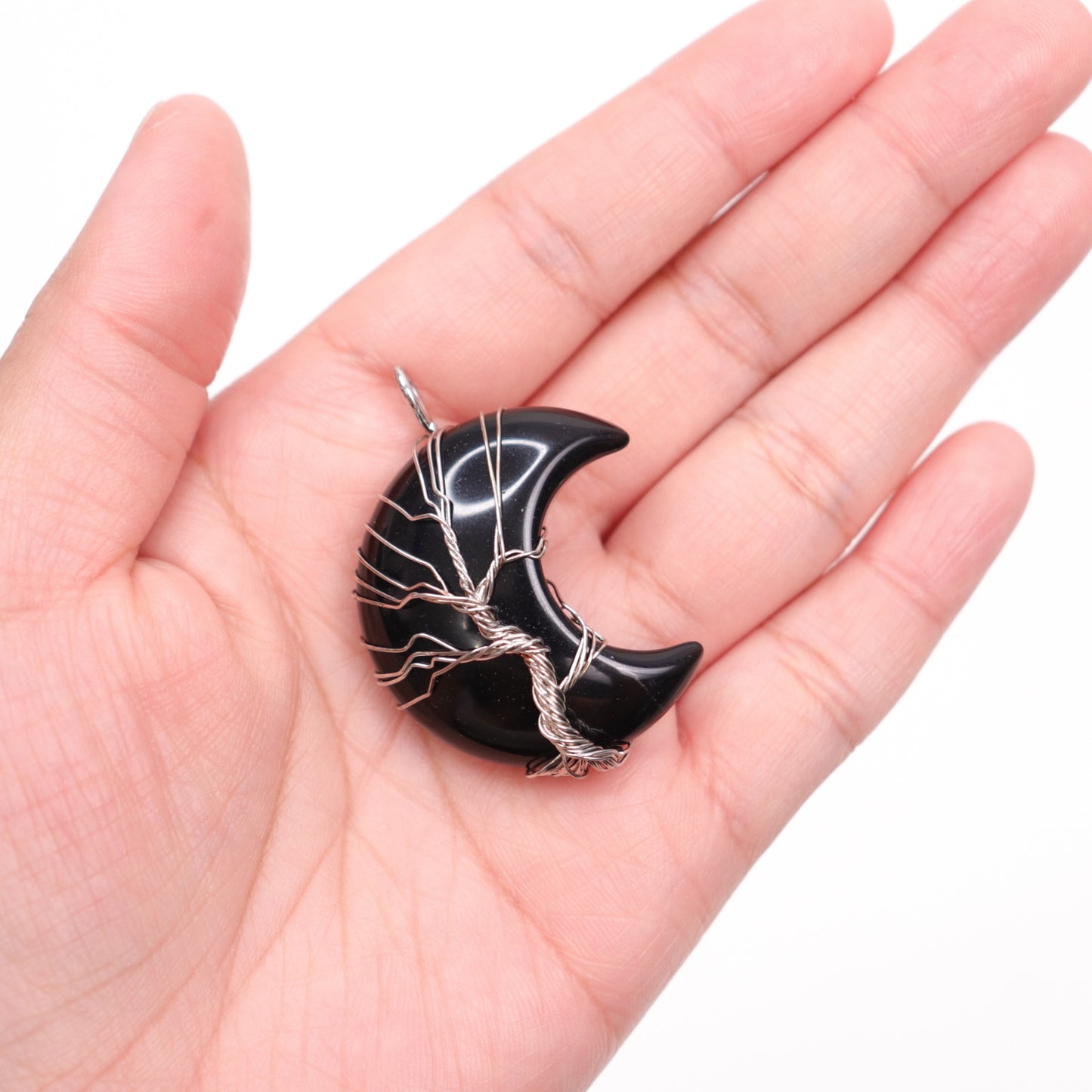 Crescent Moon Tree of Life Pendants