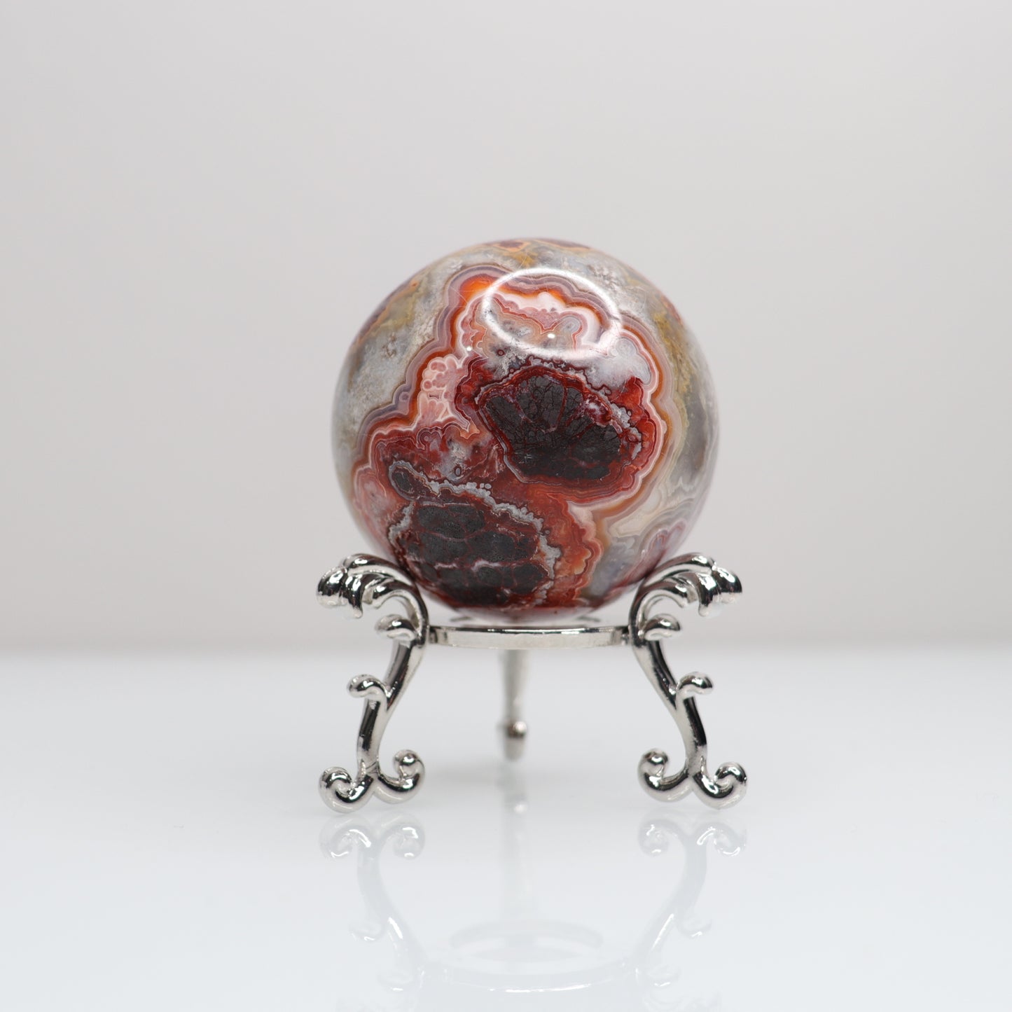 Mexican Lace Agate Sphere | 10