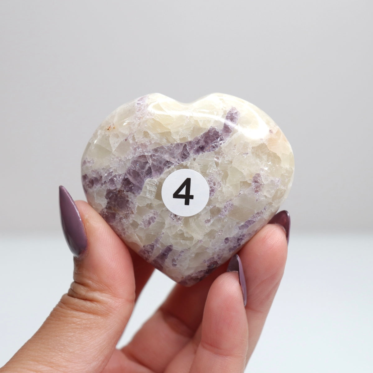 Fluorite & Calcite Heart 4
