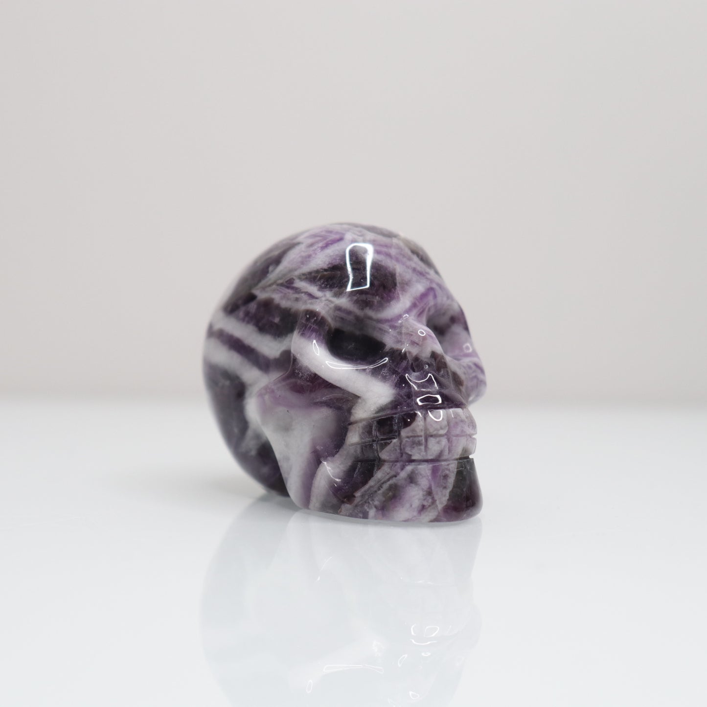 Chevron Amethyst Skull