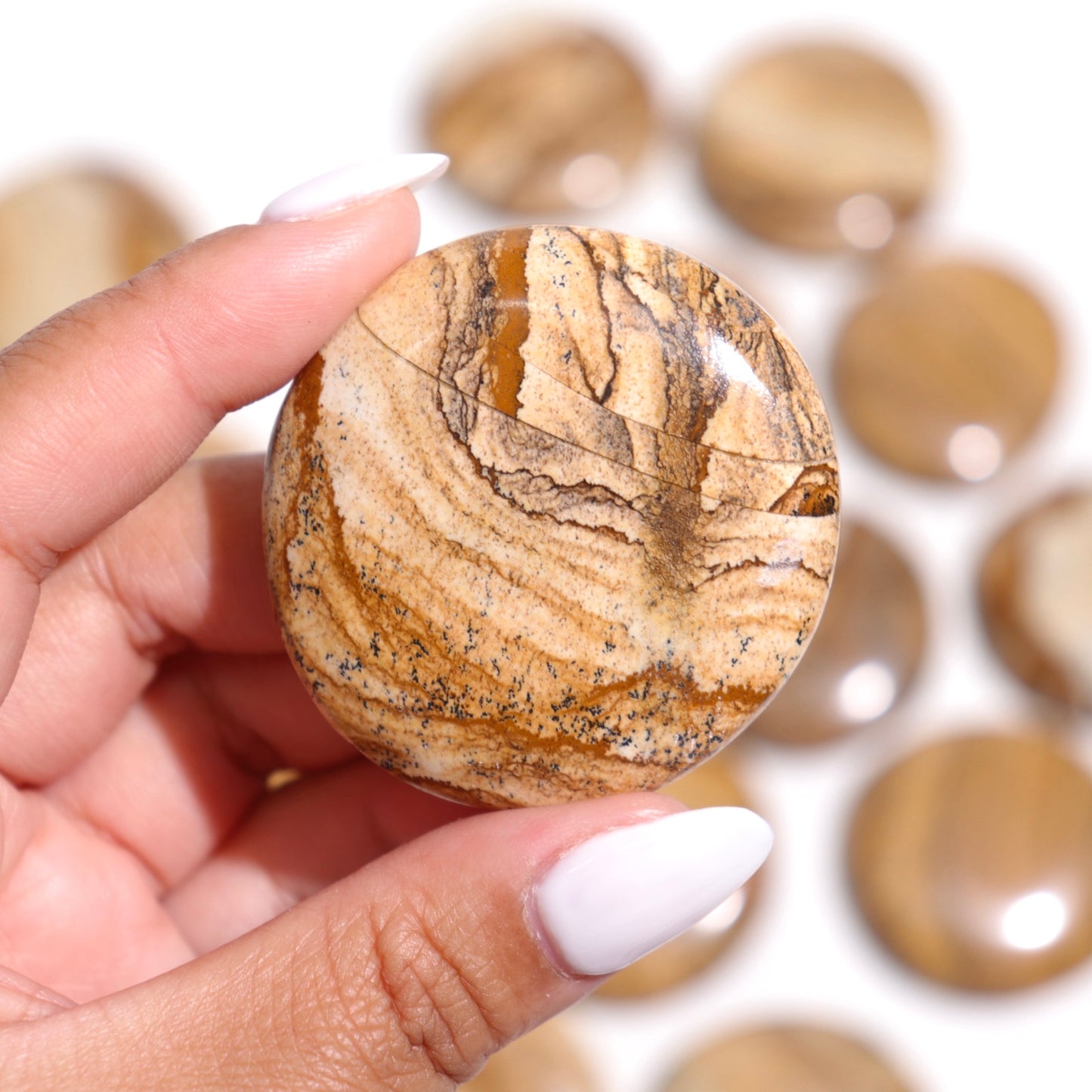 Picture Jasper Flat Stones
