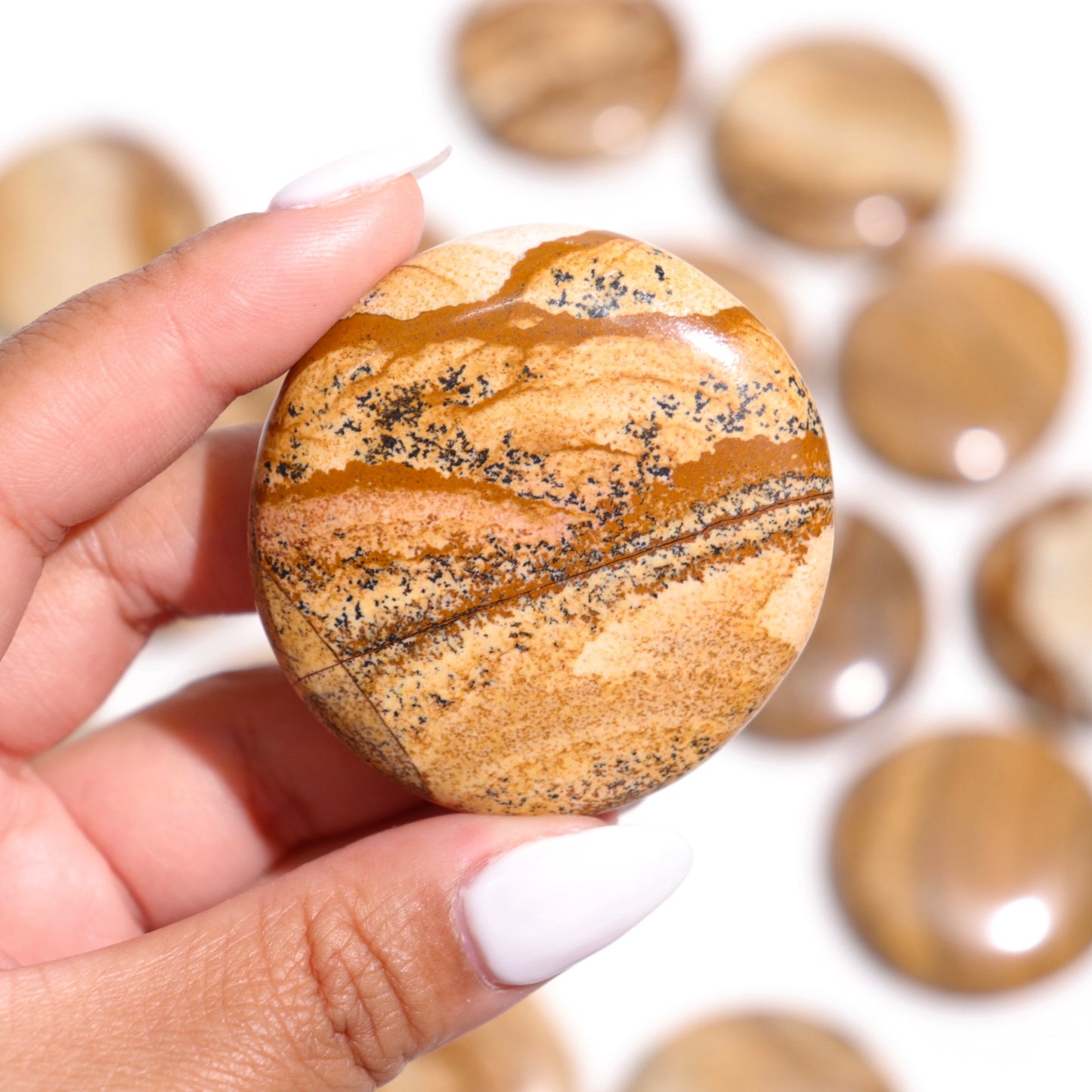Picture Jasper Flat Stones