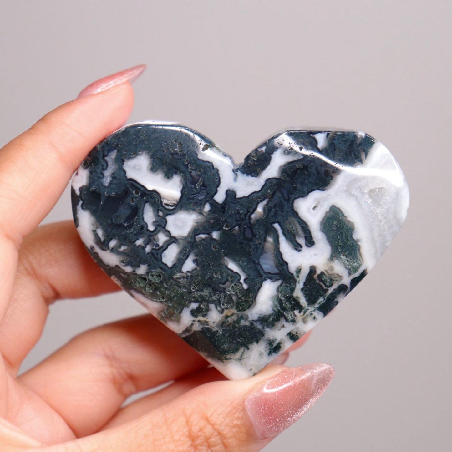 Moss Agate Heart | 30