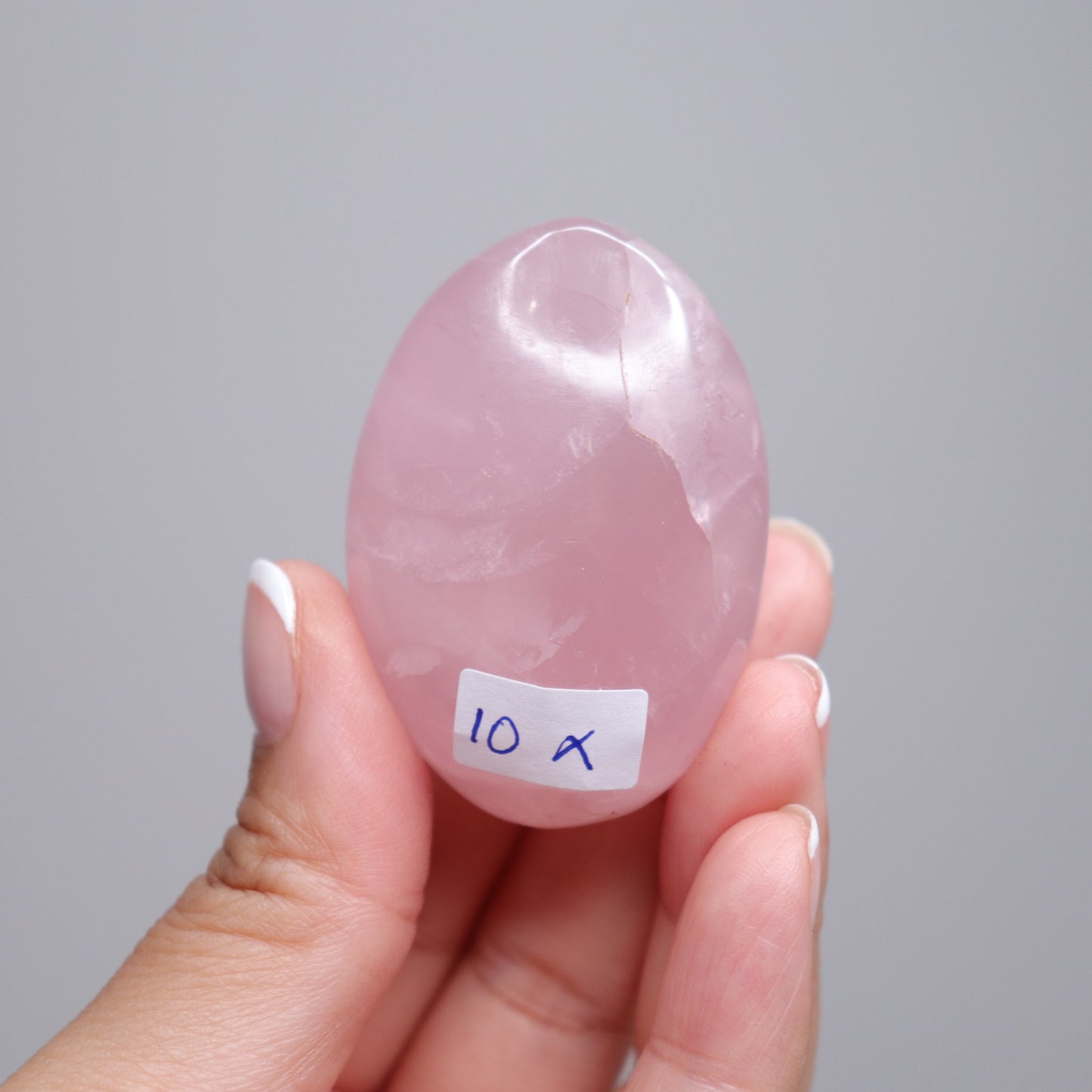 Rose Quartz Palm Stone | 1