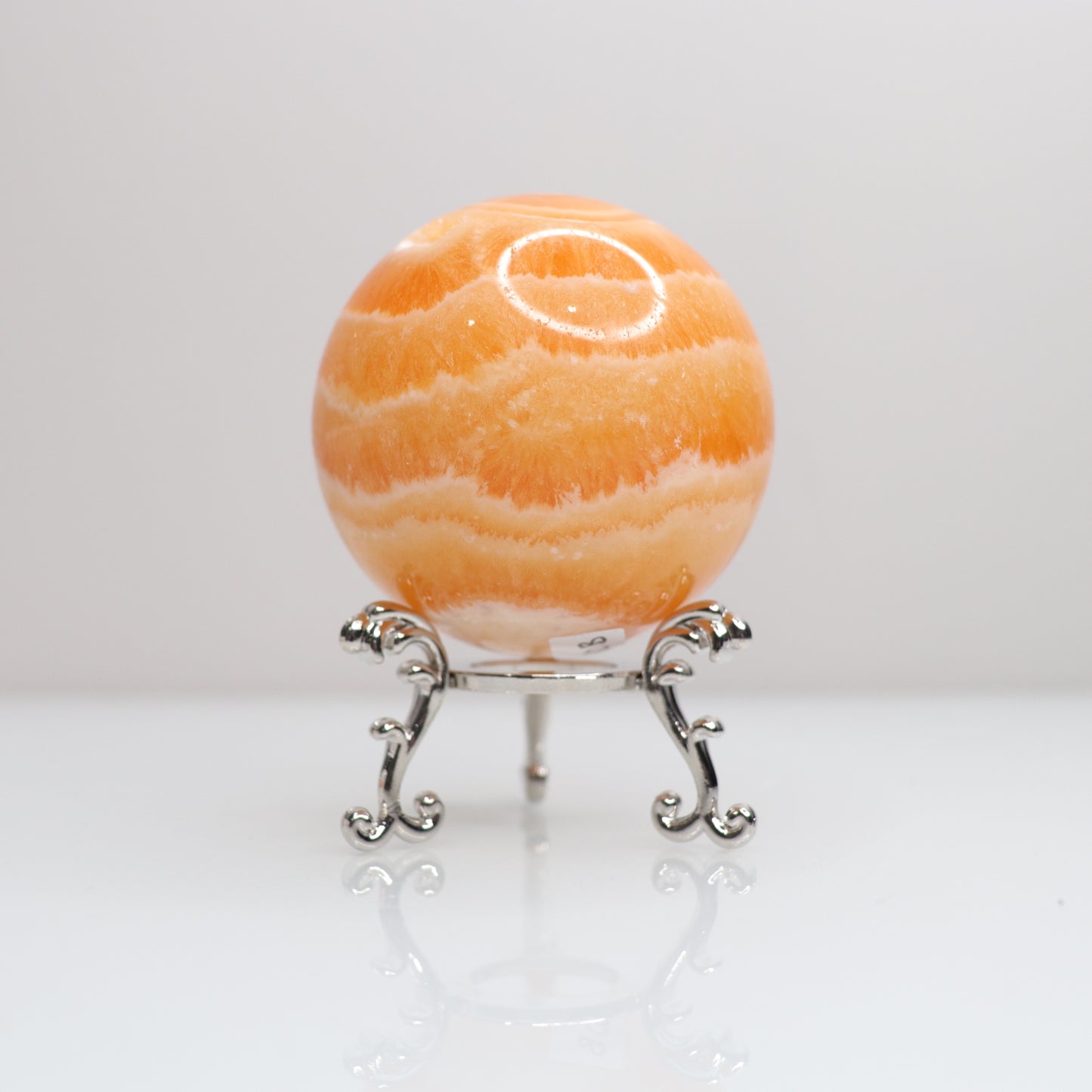 Orange Calcite Sphere | 3
