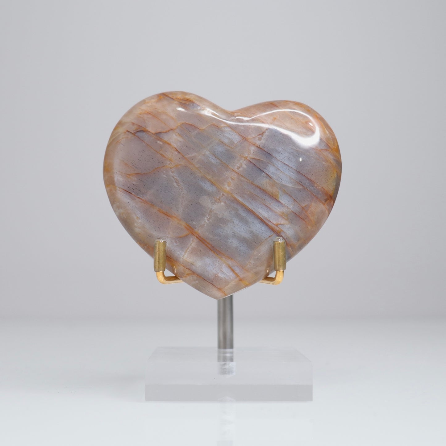 Peach Moonstone Heart | 6