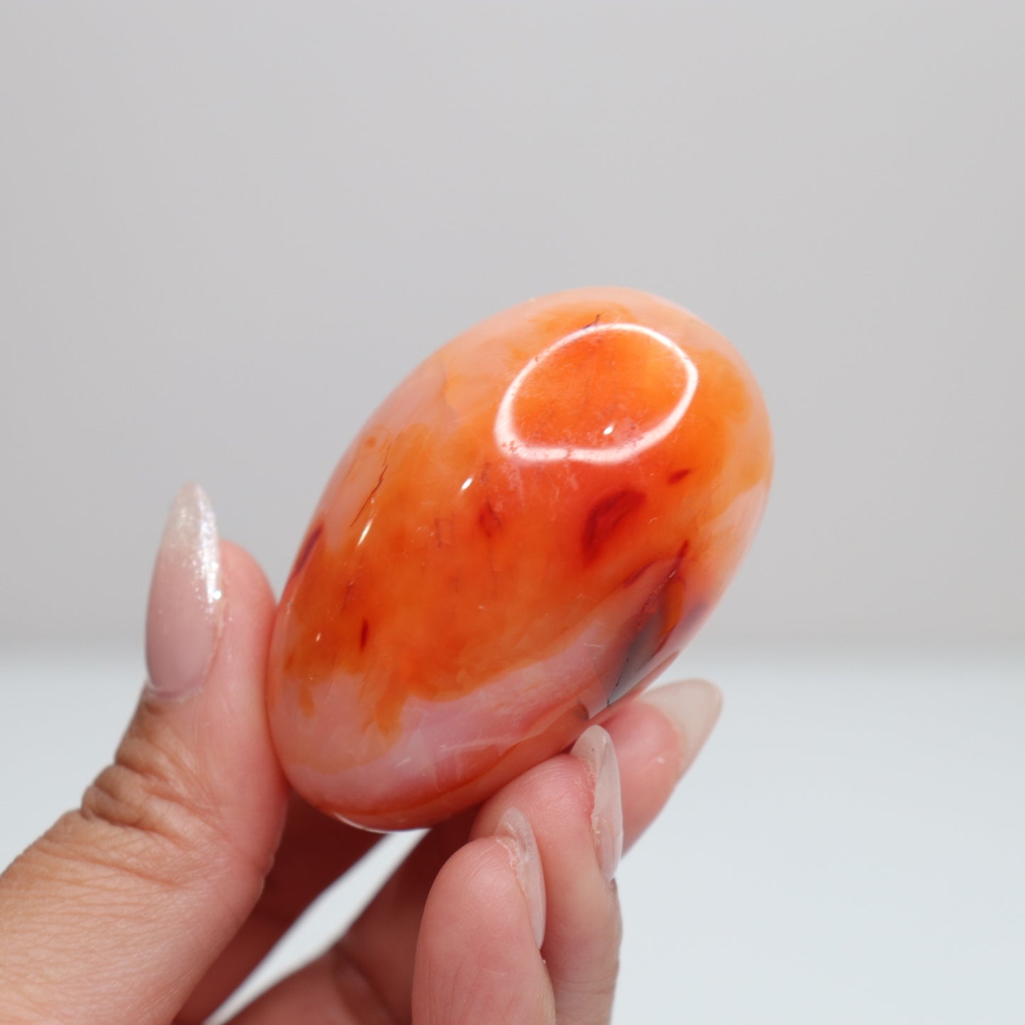 Carnelian Palm Stone 89