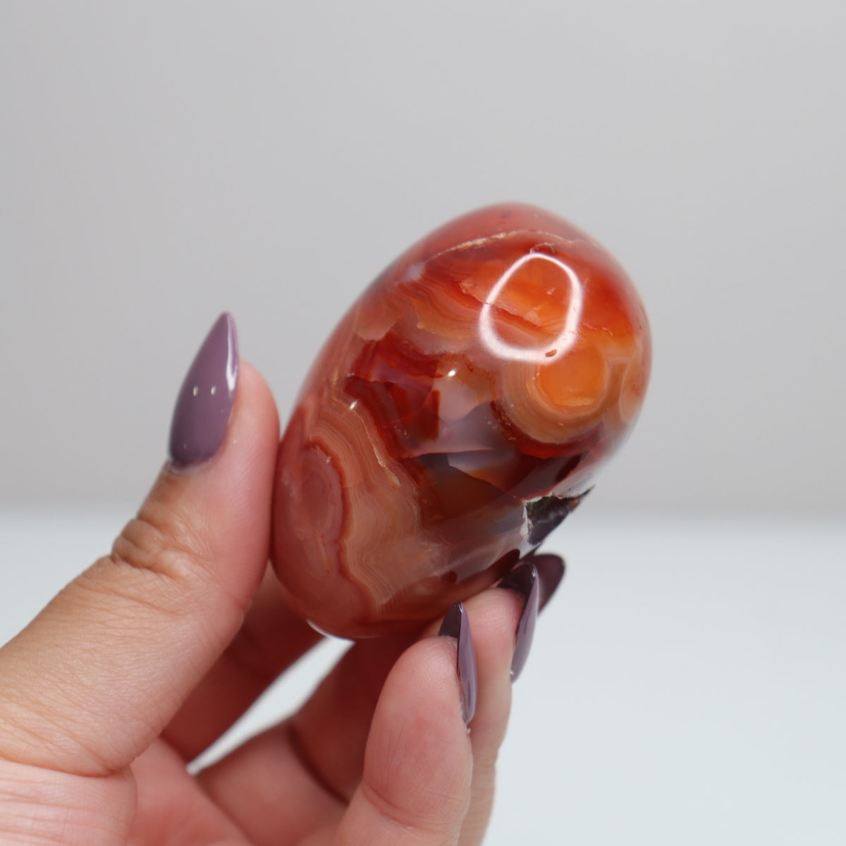 Carnelian Palm Stone 9