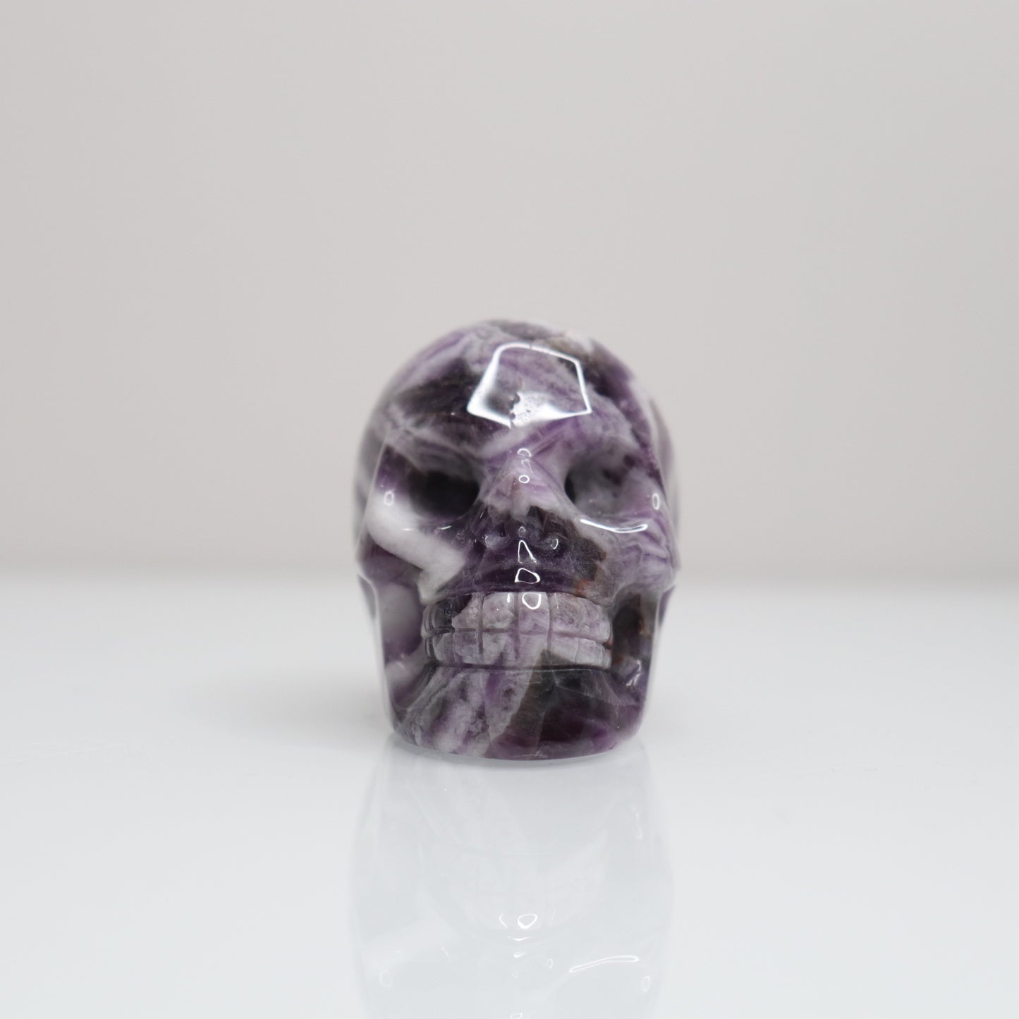 Chevron Amethyst Skull