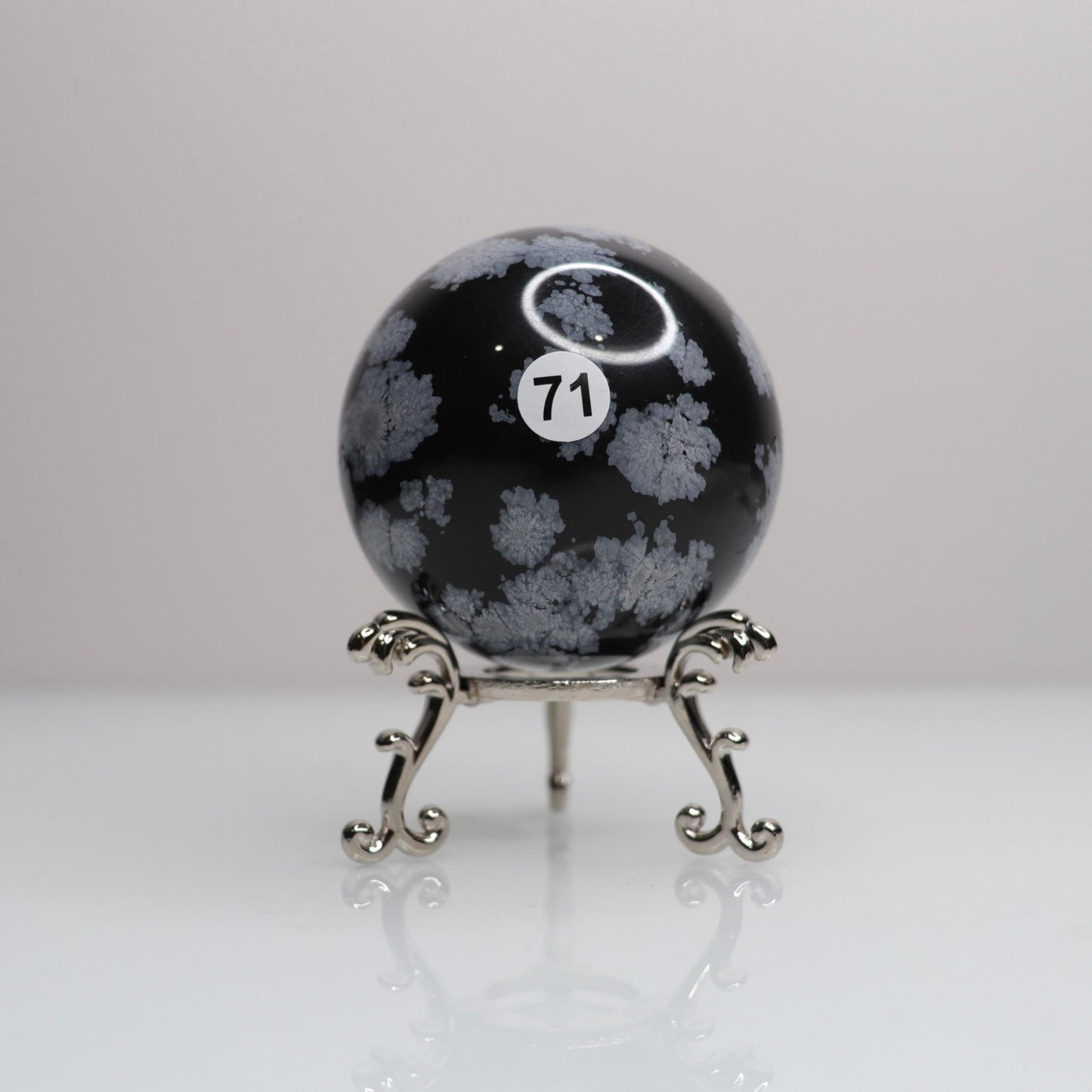 Snowflake Obsidian Sphere | 71
