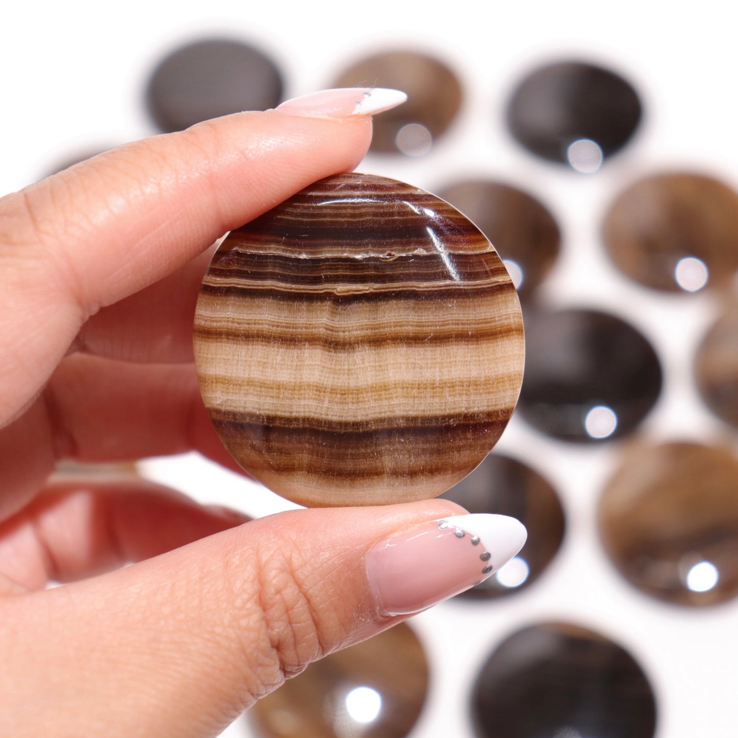 Chocolate Calcite Flat Stones
