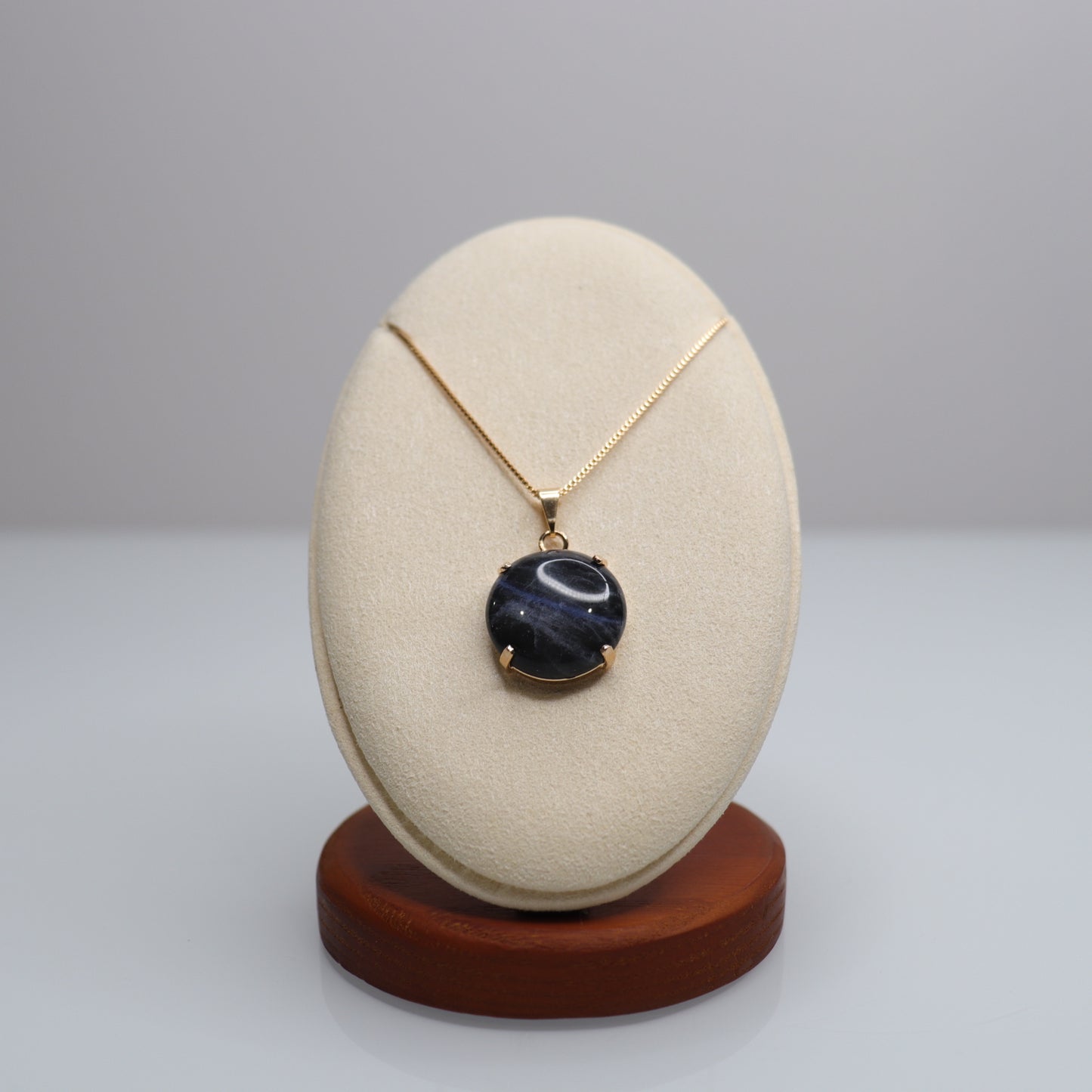18k Gold Plated Sodalite Necklace | 2