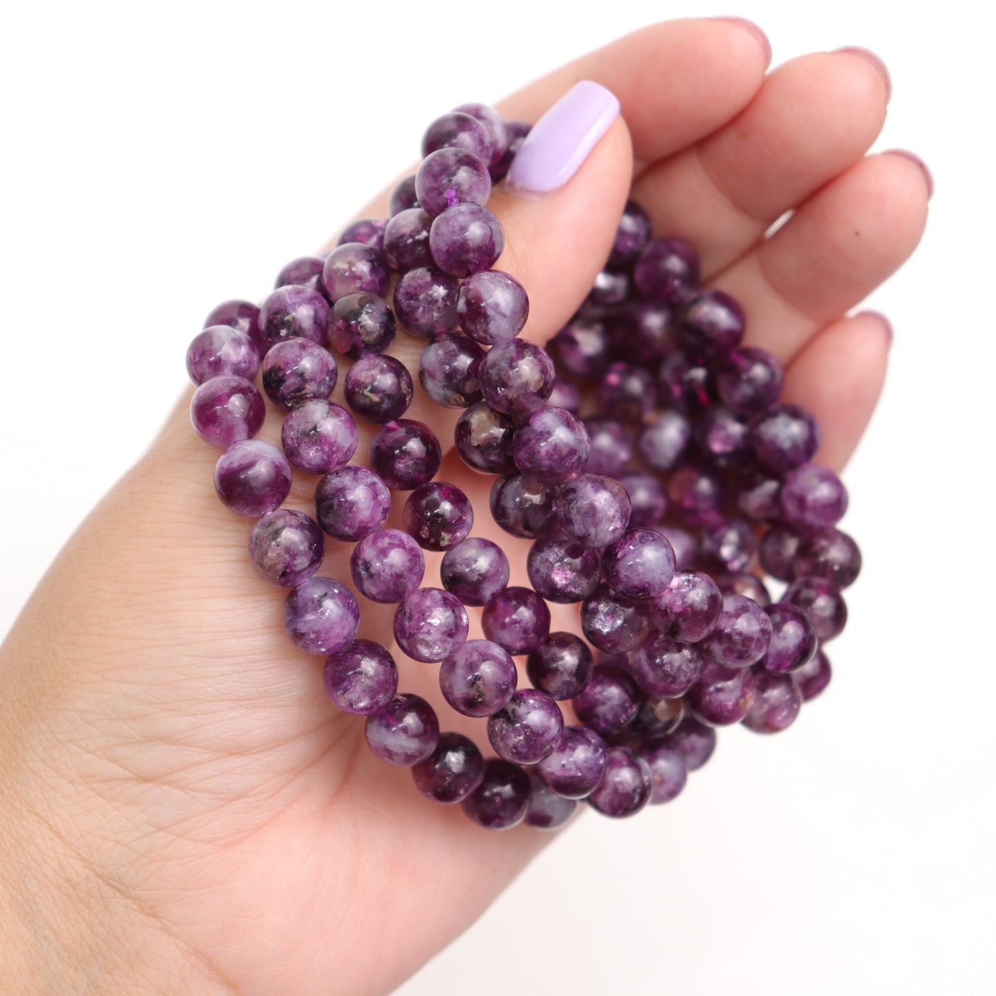 Gem Lepidolite Bracelet | 8mm