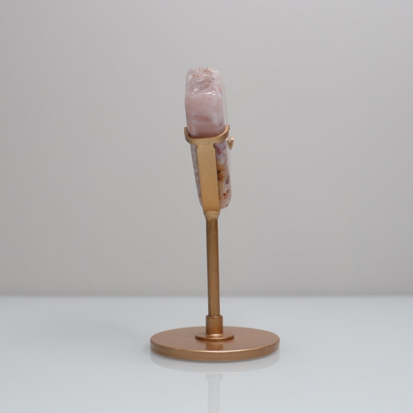 Flower Agate Heart w/ Stand | 3
