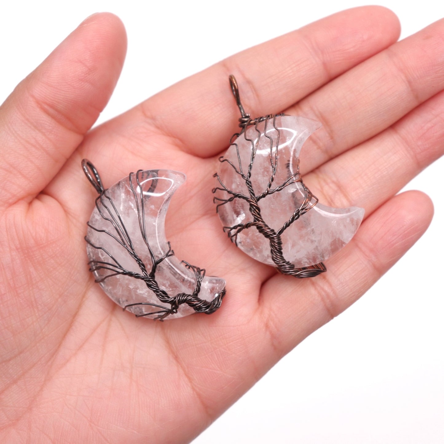 Crescent Moon Tree of Life Pendants