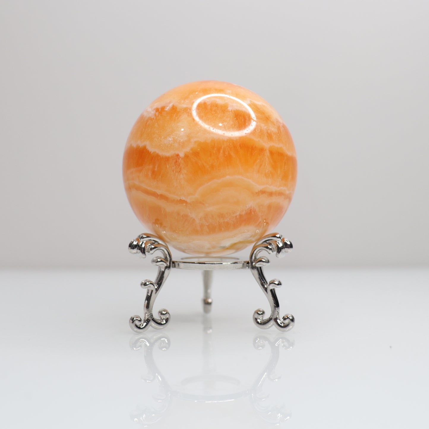 Orange Calcite Sphere | 5