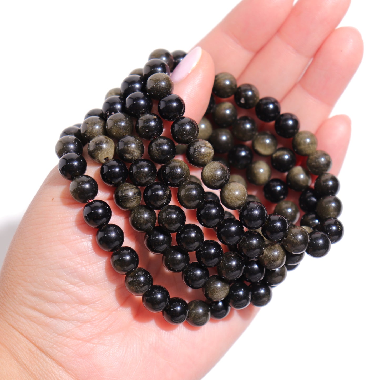 Golden Sheen Obsidian Bracelet | 8mm