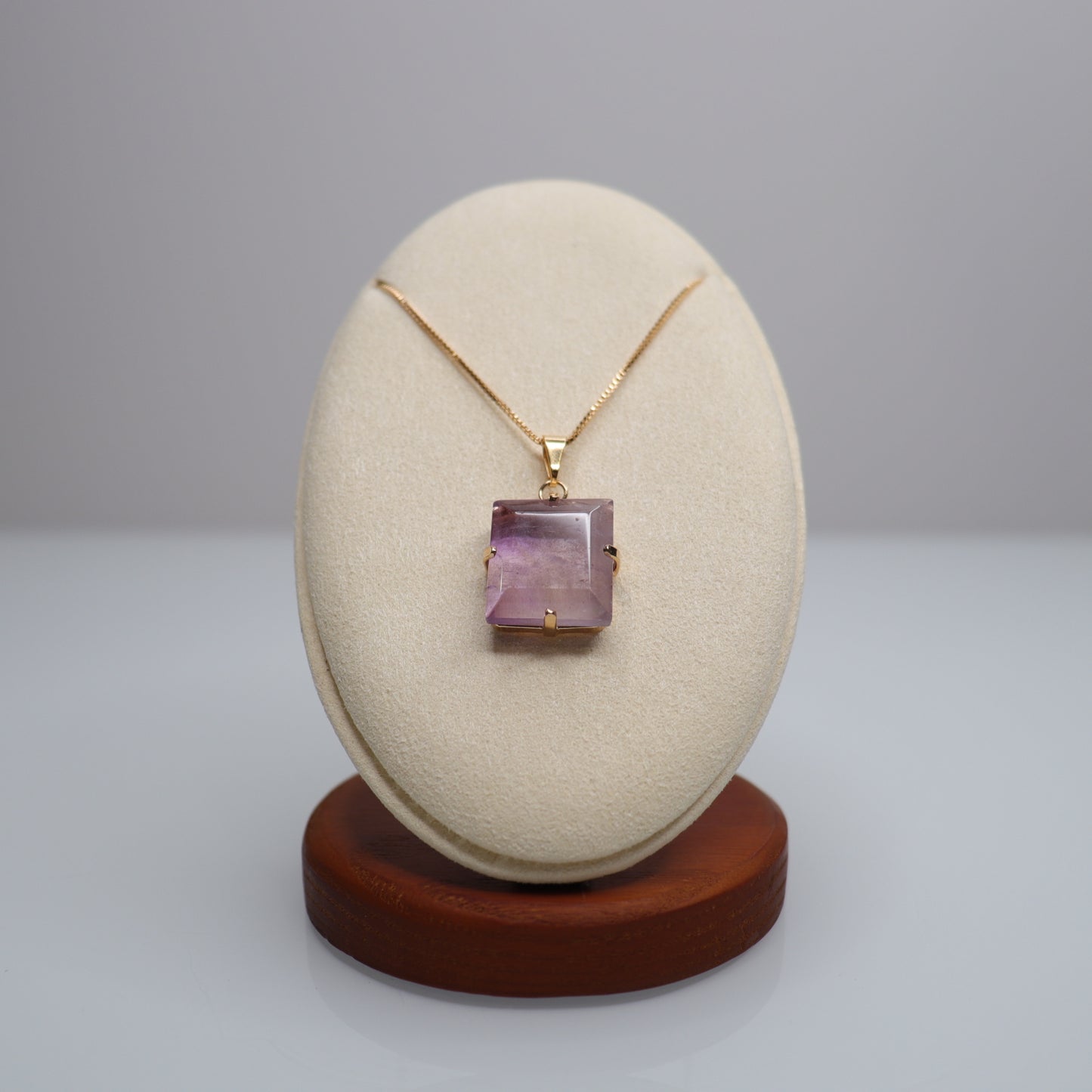 18k Gold Plated Amethyst Necklace |