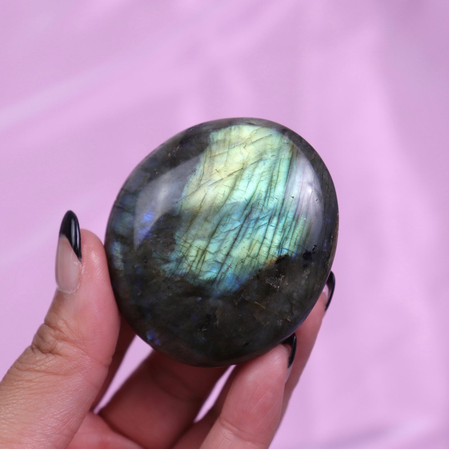 Labradorite Palm Stone | 14