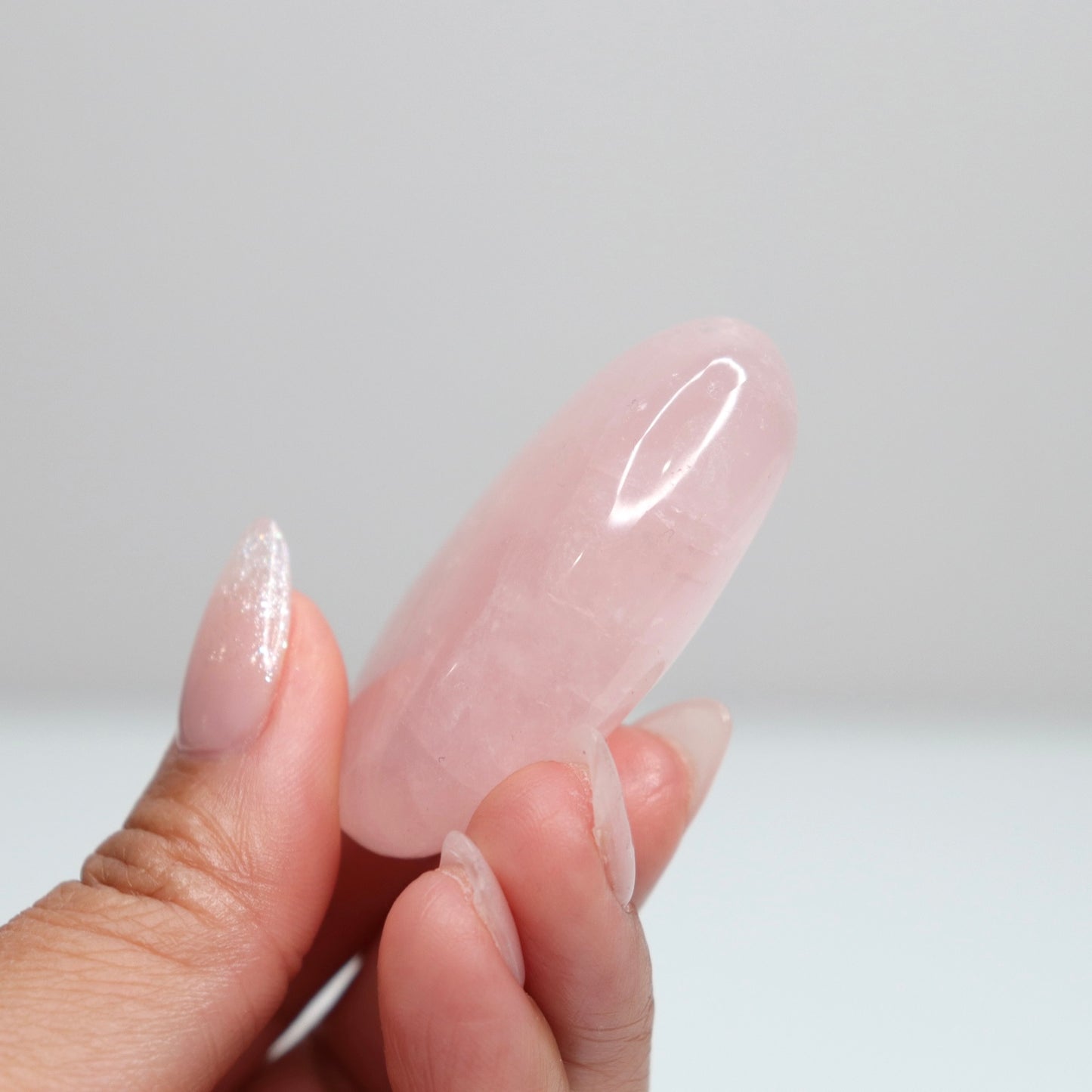 Rose Quartz Palm Stone 53