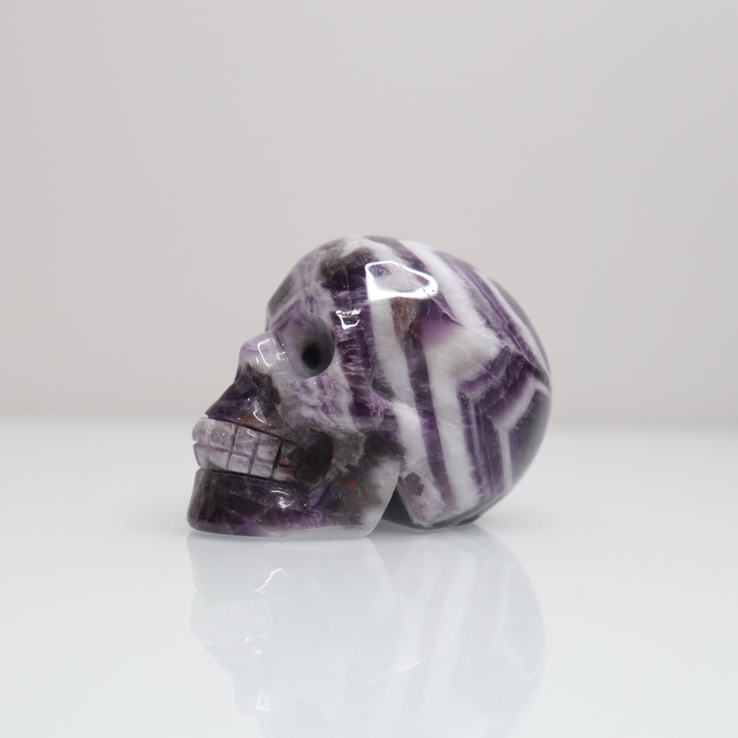 Chevron Amethyst Skull