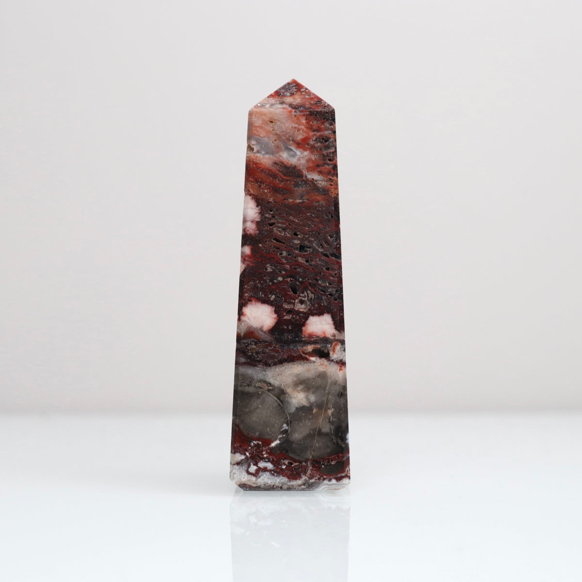 Mexican Lace Agate Tower 120